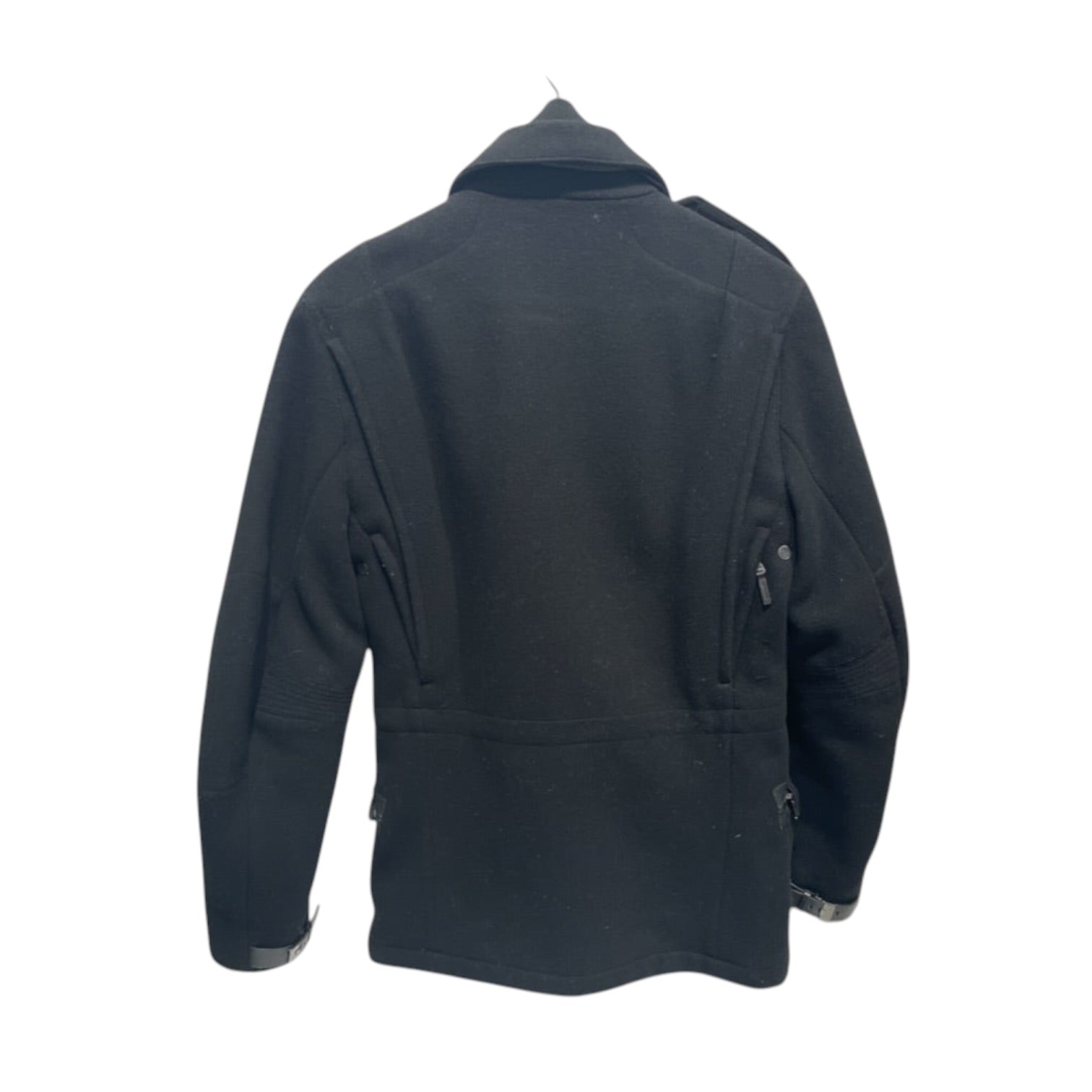 RALPH LAUREN BLACK LABEL/Jacket/S/Wool/BLK/Neck and wrist buckles view 2