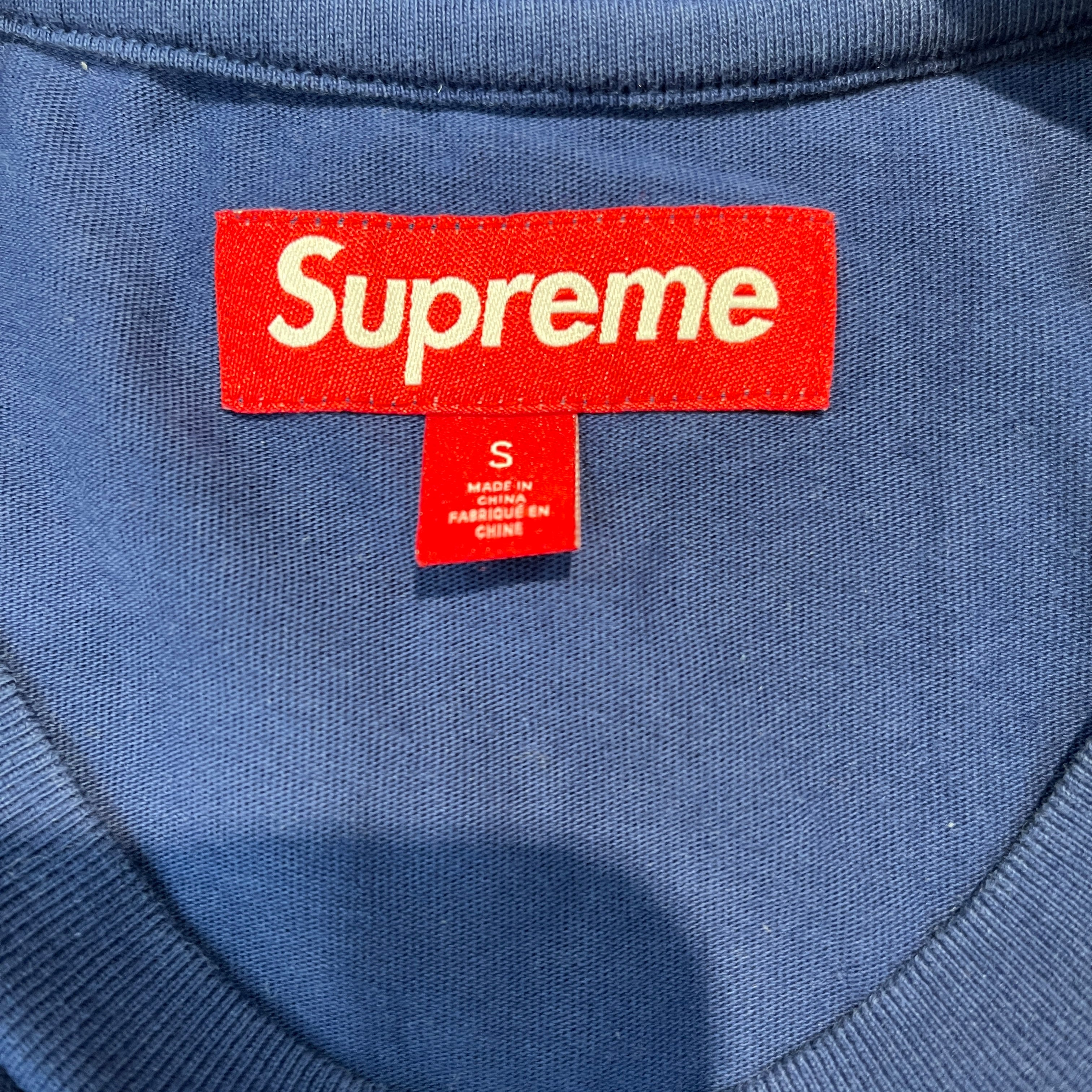 Supreme/T-Shirt/S/Cotton/BLU/Elf Holding Liquor view 3