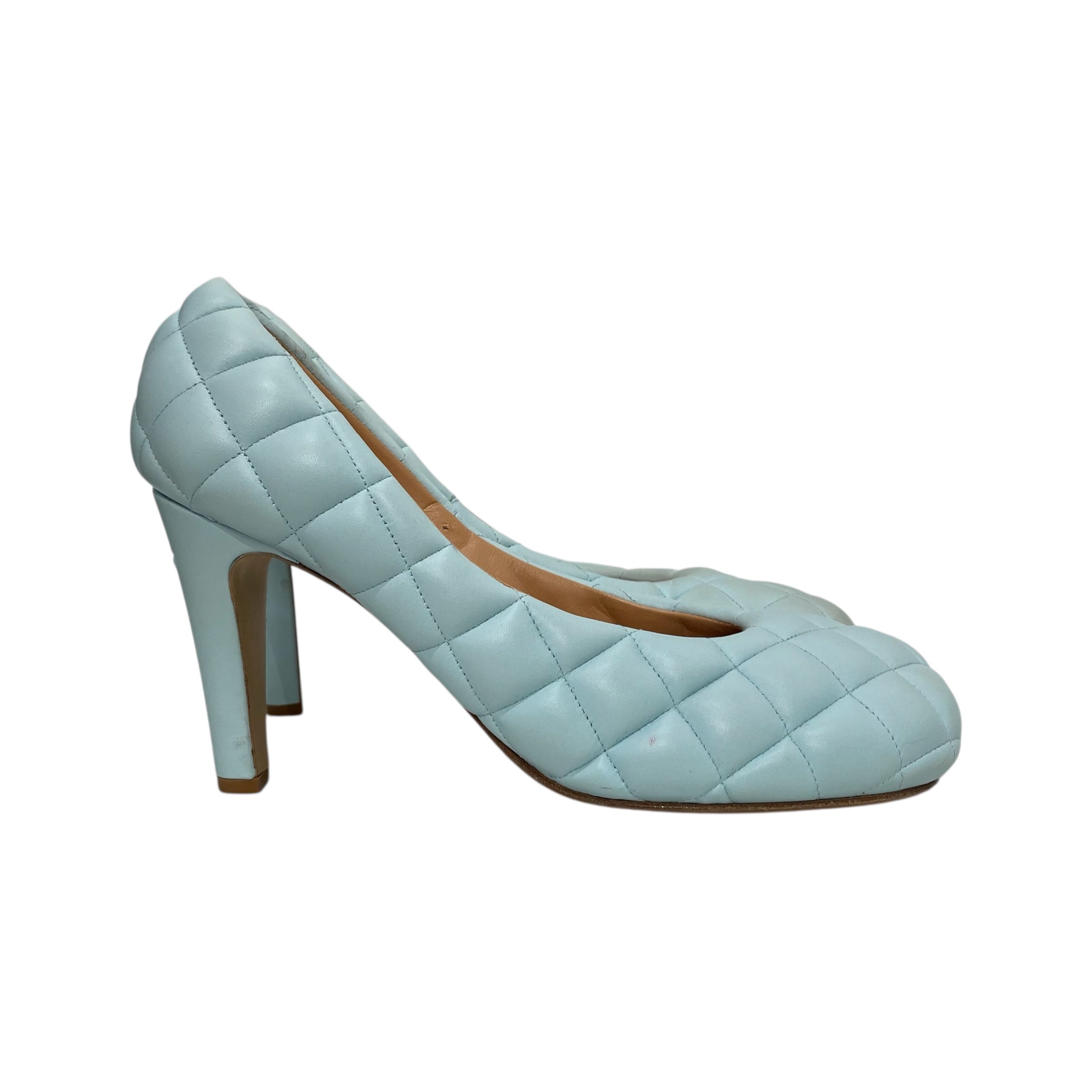 BOTTEGA VENETA/Heels/EU 40.5/Leather/BLU/STITCHED MATELASS NAPPA DREAM view 5