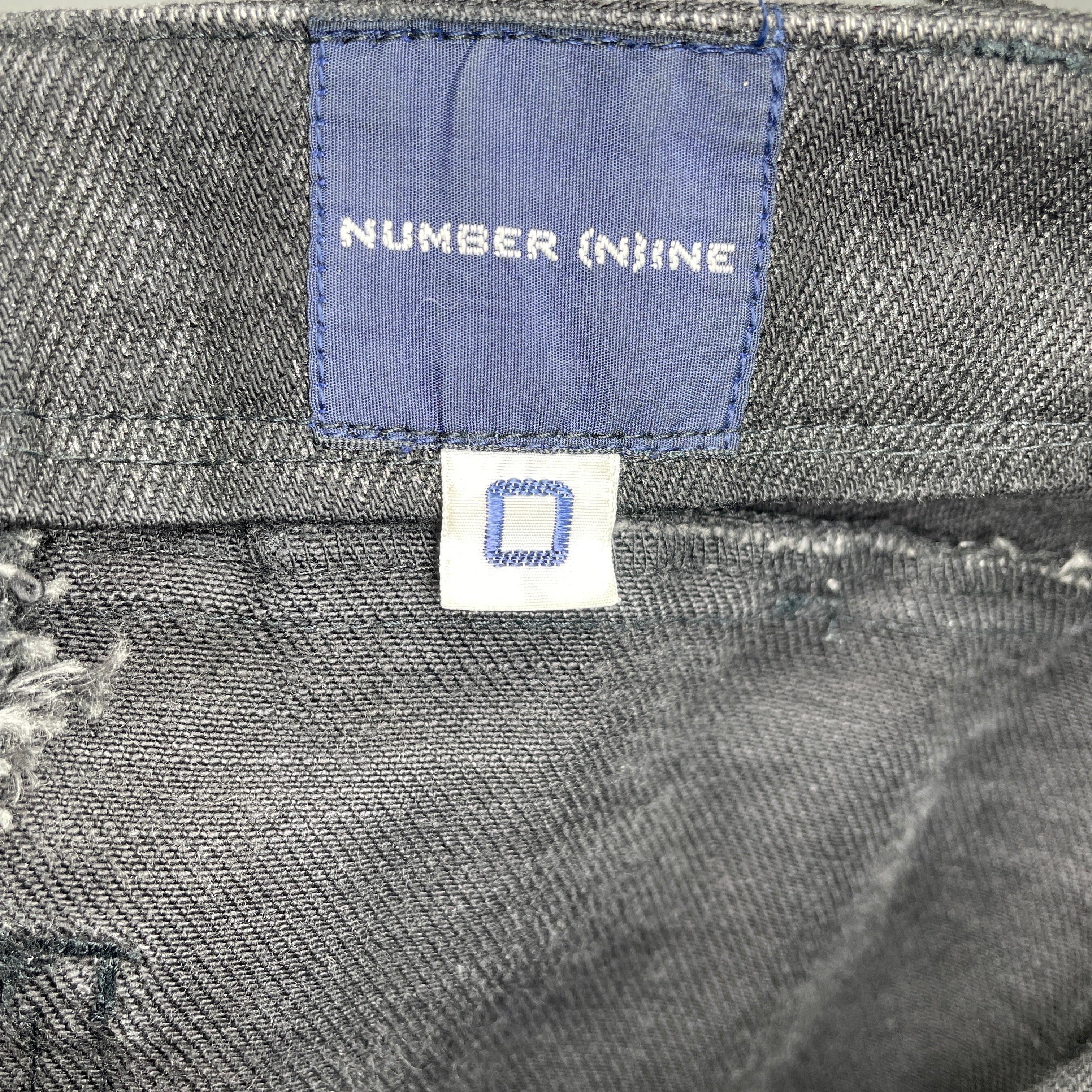NUMBER (N)INE/Pants/0/Denim/BLK/1999 FRONT ZIP SKINNY JEANS view 3