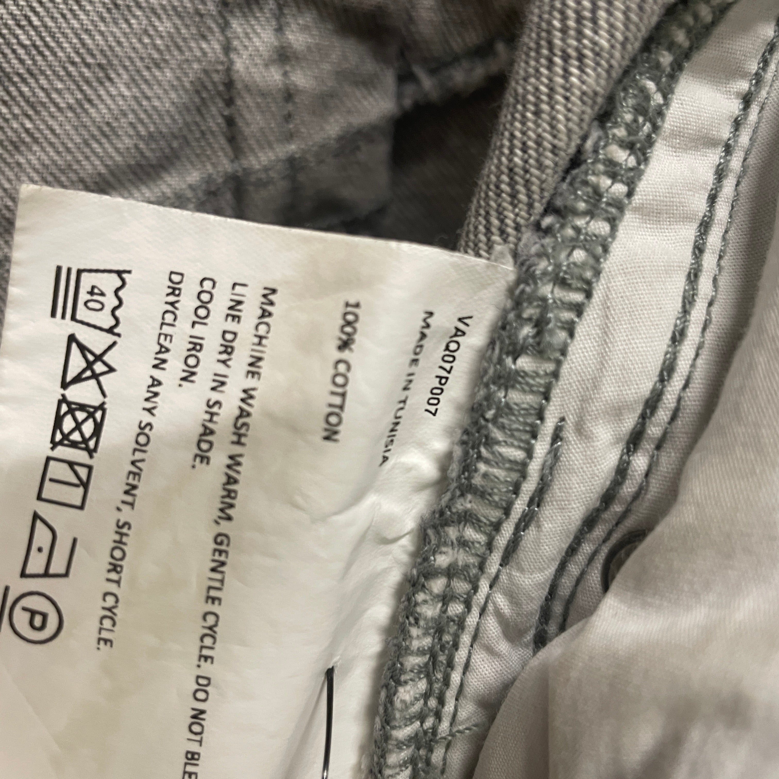 Vaquera/Bootcut Pants/S/Denim/GRY/acid wash view 6
