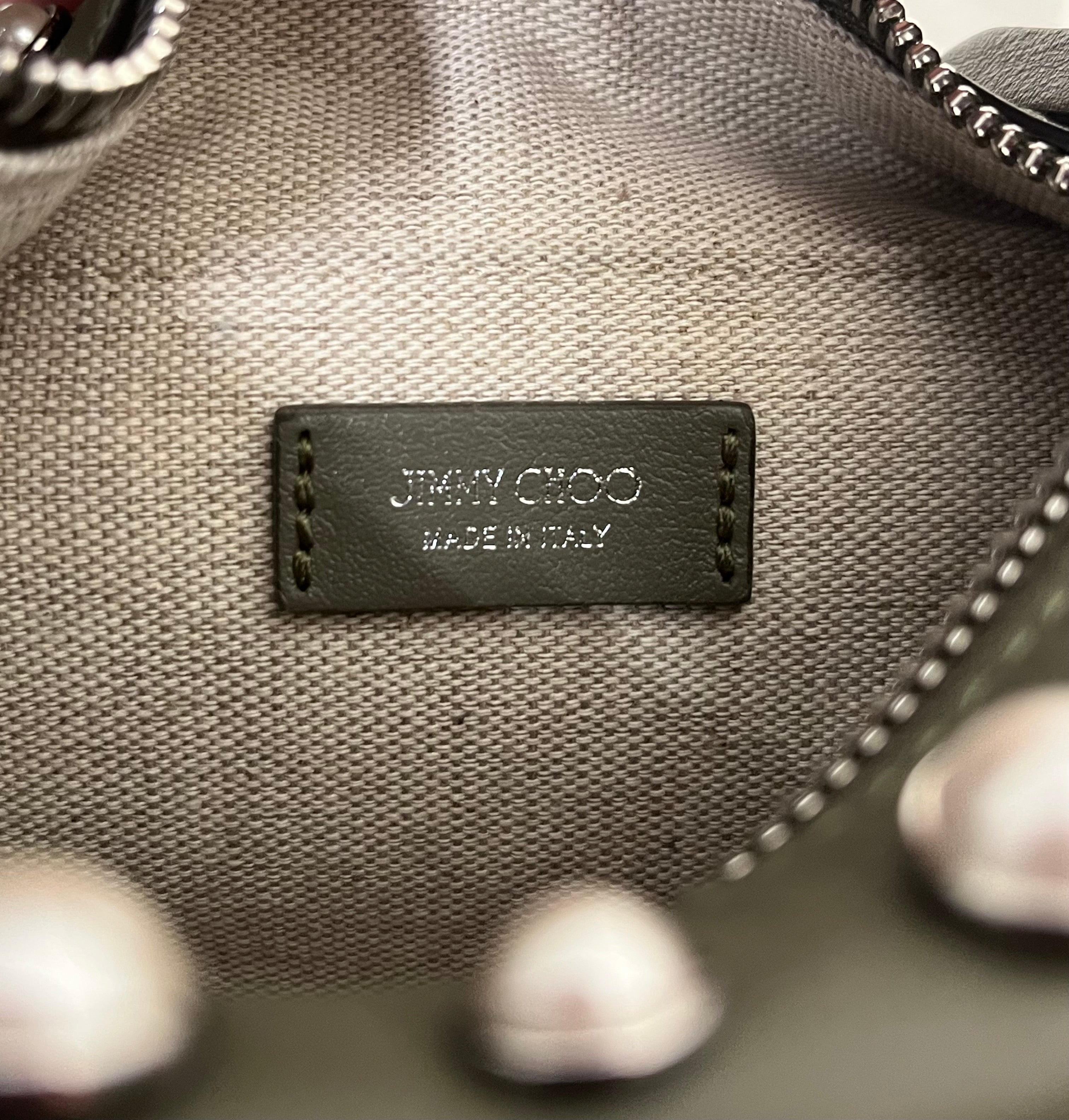 JIMMY CHOO/Bag/Leather/KHK/ view 4
