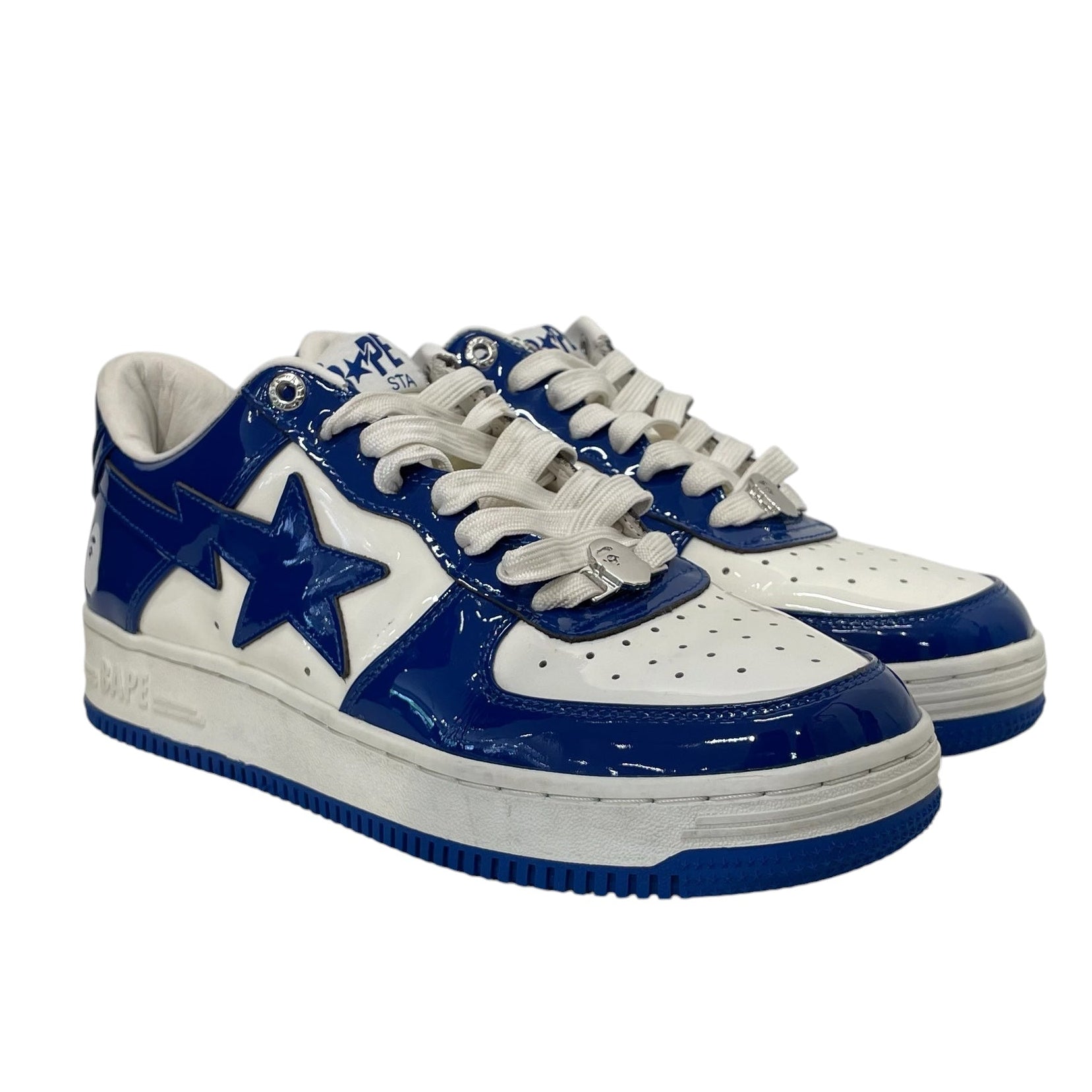 BAPE STA!/Low-Sneakers/US 8/BLU/Patent Leather #5 view 1