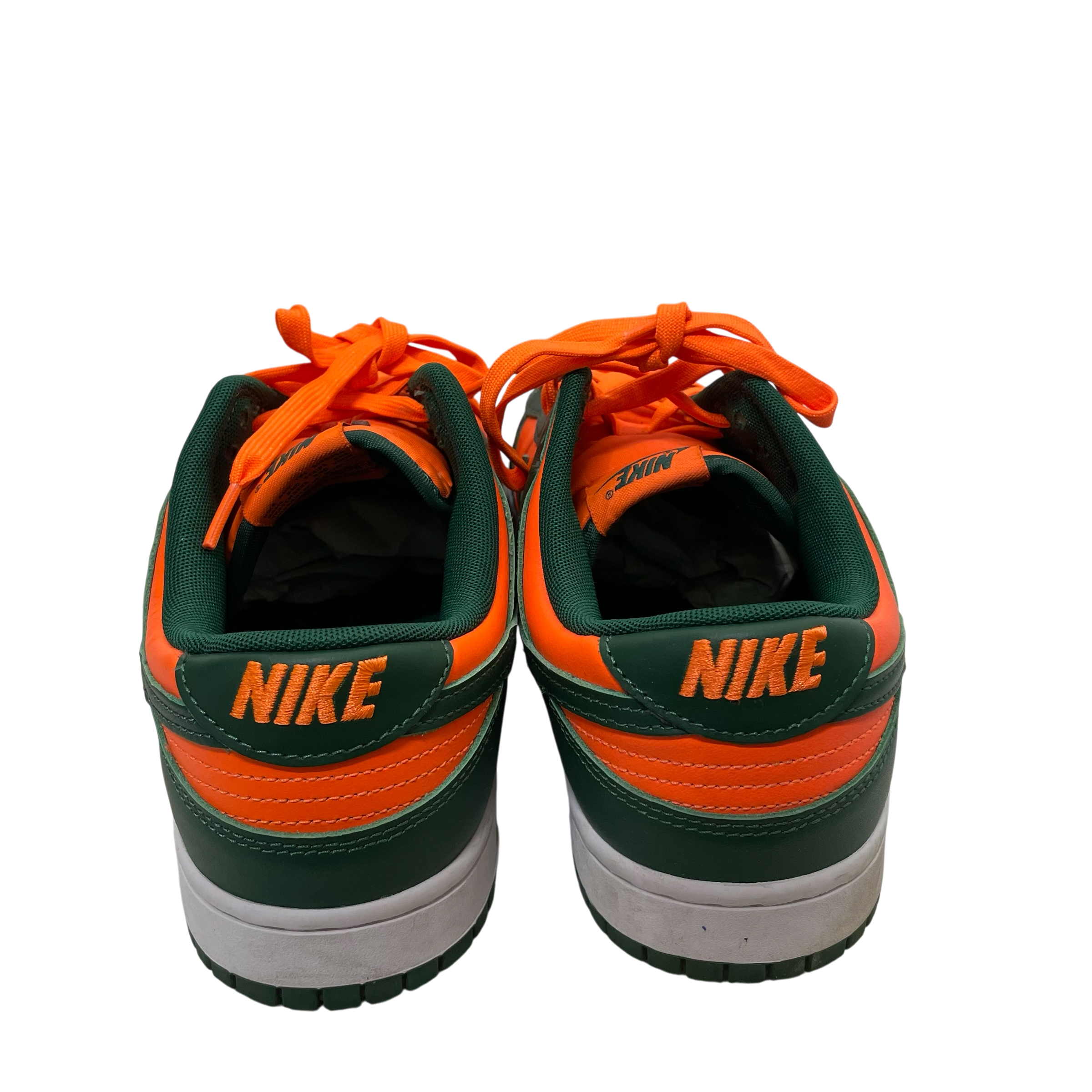 NIKE/Low-Sneakers/US 10.5/Leather/ORN/ORANGE/FOREST GREEN view 3