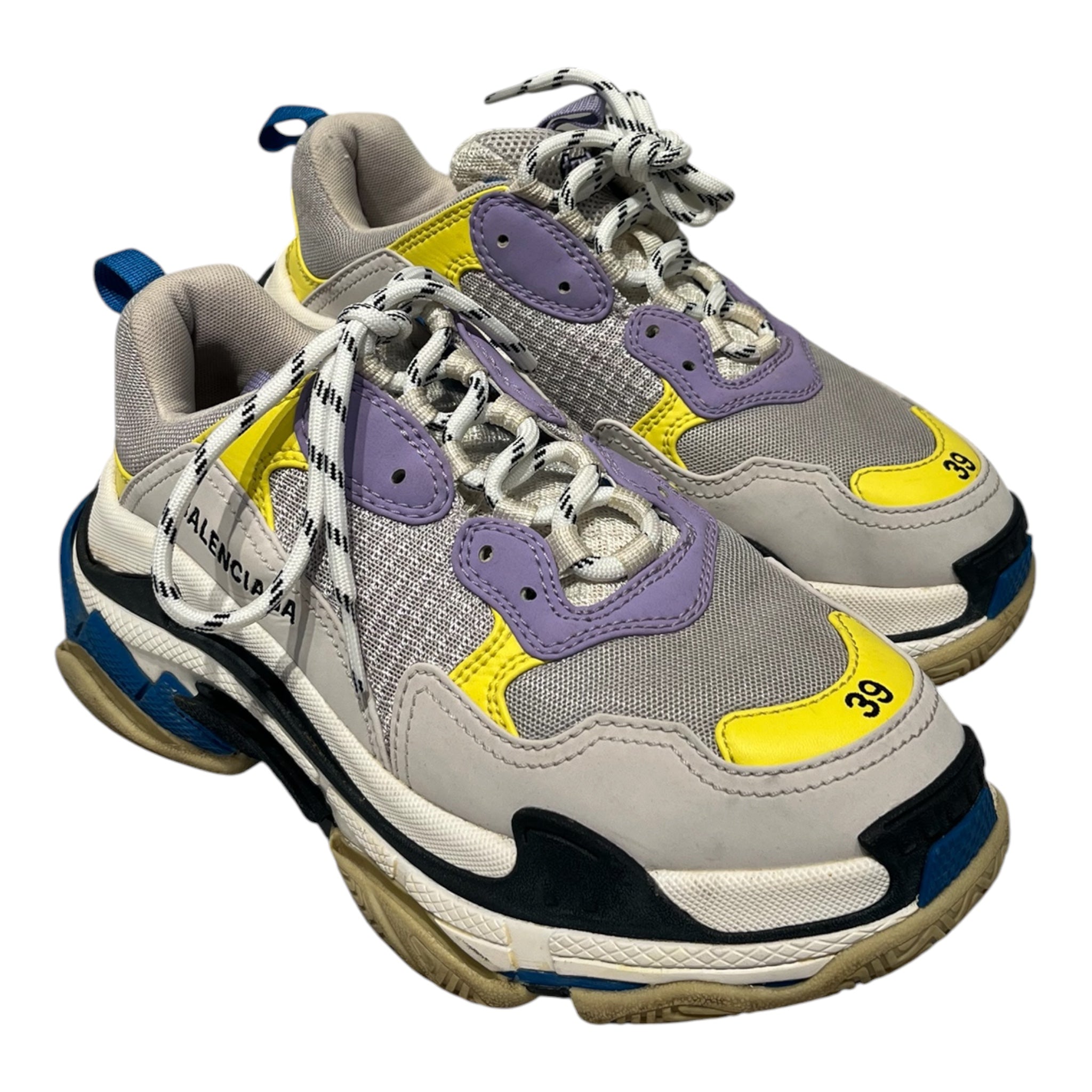 BALENCIAGA/Low-Sneakers/US 9/Cotton/MLT/triple s view 1