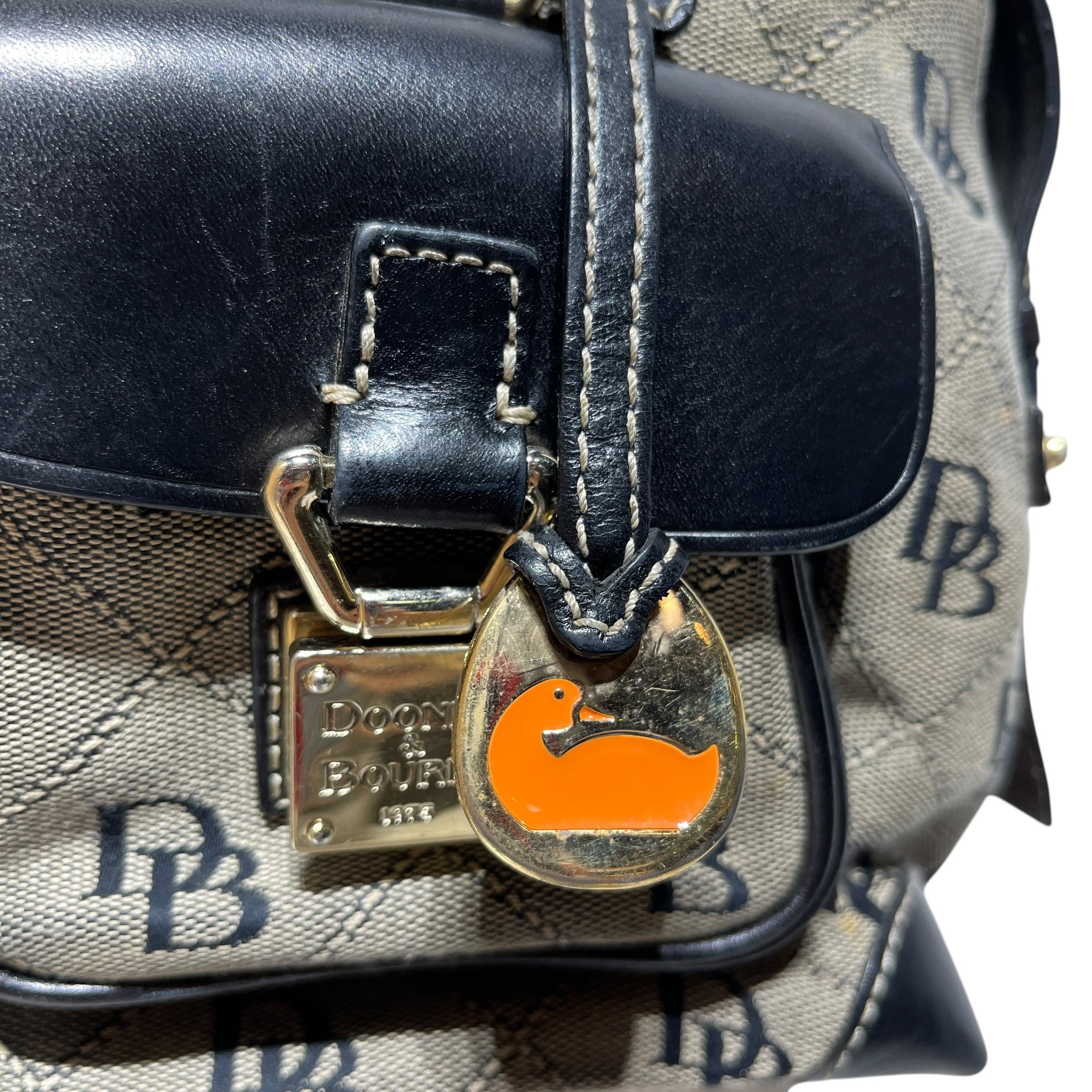 Dooney & Bourke/Tote Bag/Monogram/Cotton/BLK/Double Pocket Handbag view 4