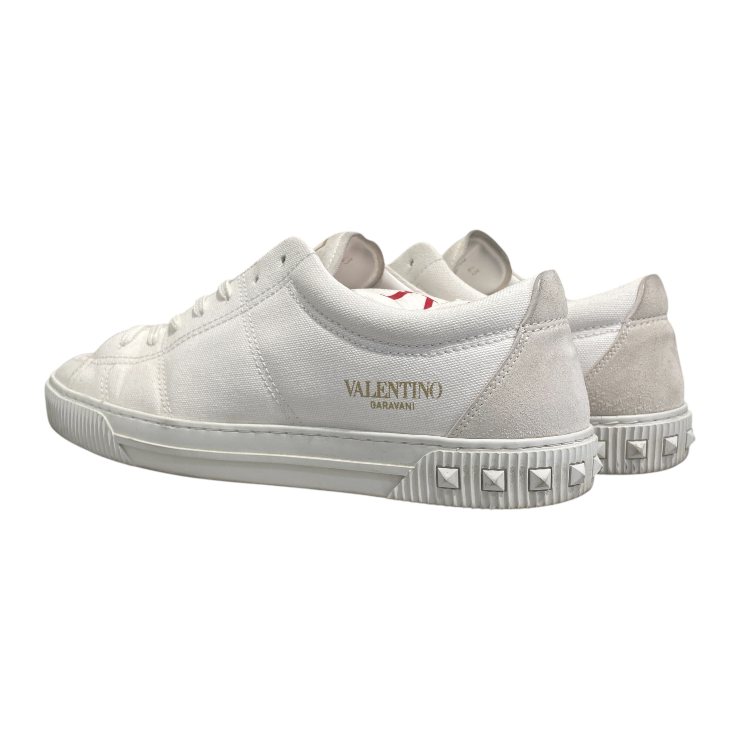 VALENTINO/Low-Sneakers/EU 43/Cotton/WHT/ view 2
