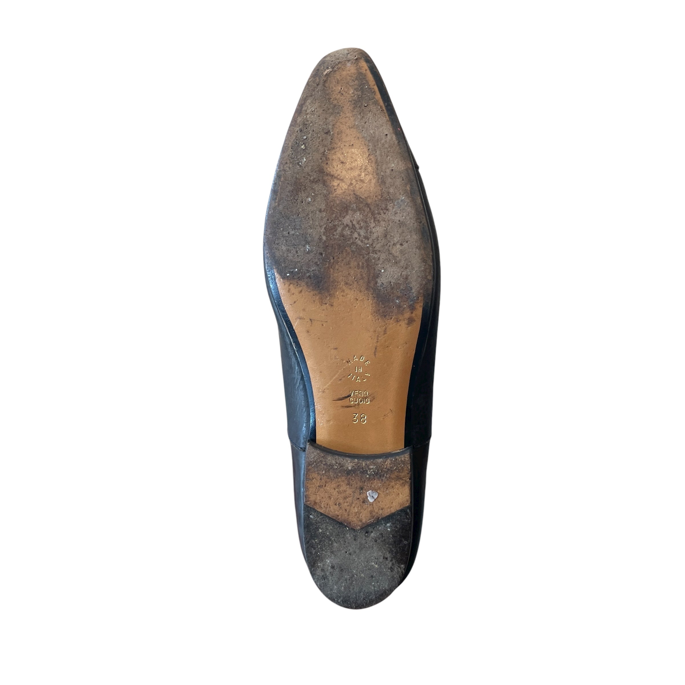 ANN DEMEULEMEESTER/Loafers/EU 38/Leather/BLK/ view 3