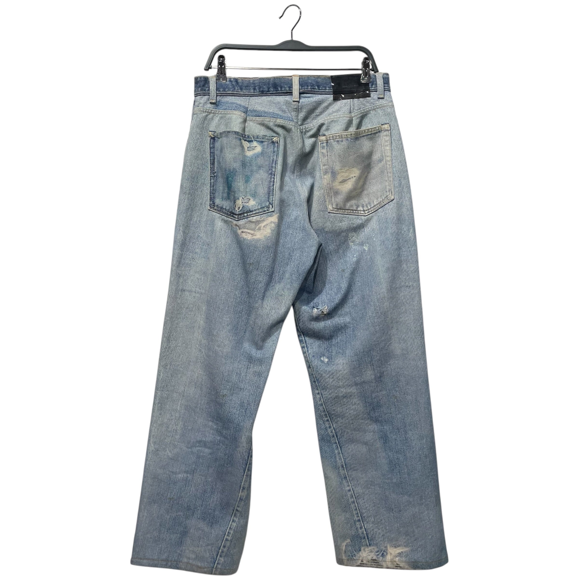 OUR LEGACY/Pants/33/Denim/BLU/Graphic/third cut jeans digital denim view 2