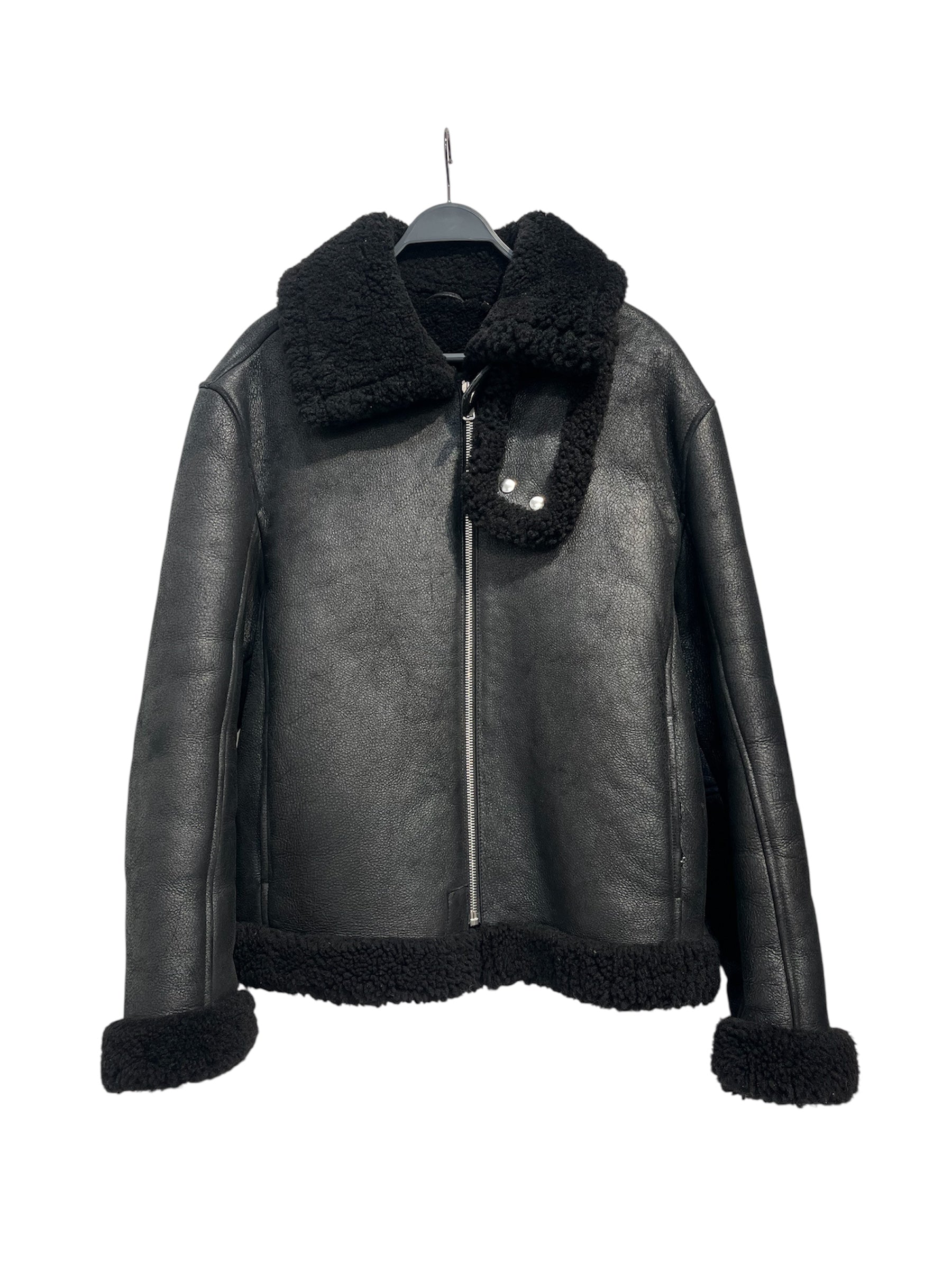 Axel Arigato/Coat/XL/BLK/lamb sheerling view 1