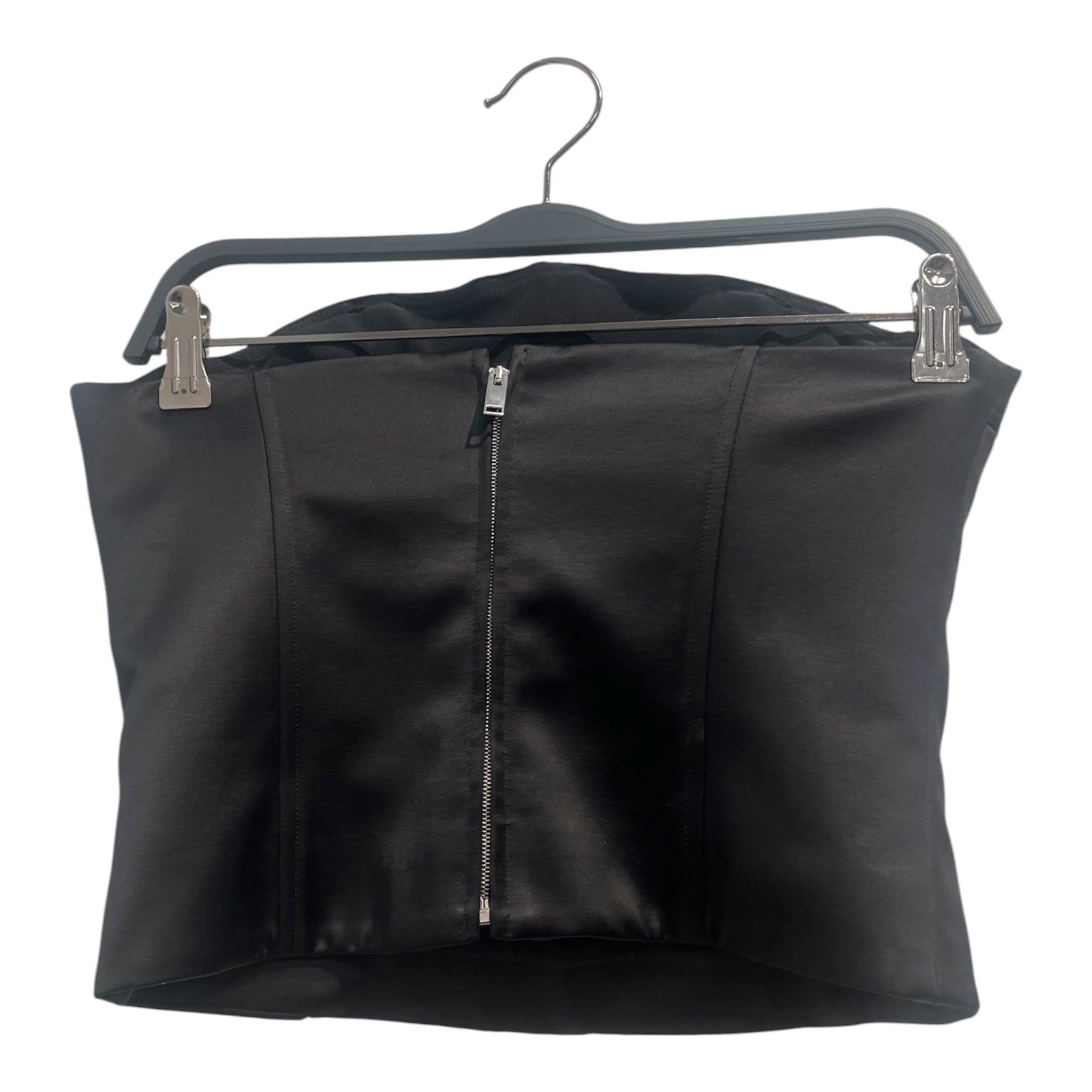 KHAITE/SL Cut & Sew/4/Cotton/BLK/CORSET ZIP BACK view 2