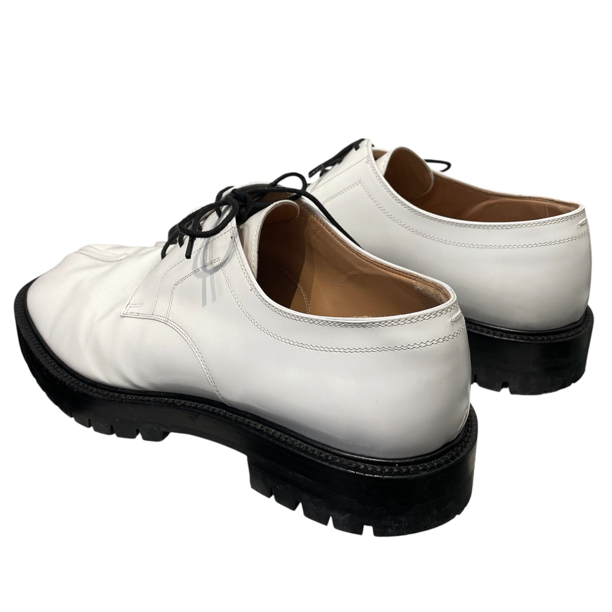 Maison Margiela/Dress Shoes/EU 45/Leather/WHT/LACE UP TABI DERBY view 2