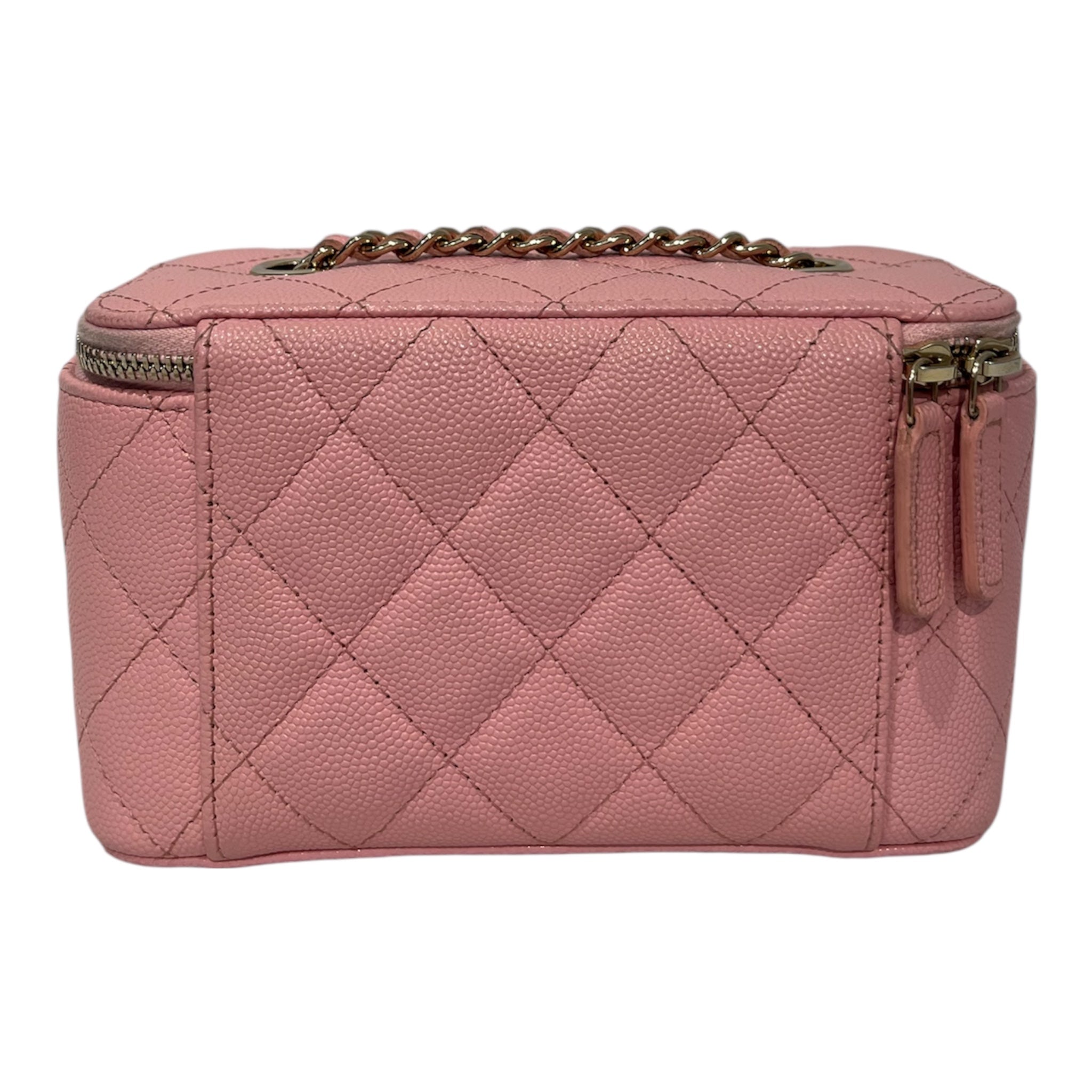 CHANEL/Cross Body Bag/Leather/PNK/318816634 CAVIAR VANITY BAG view 4