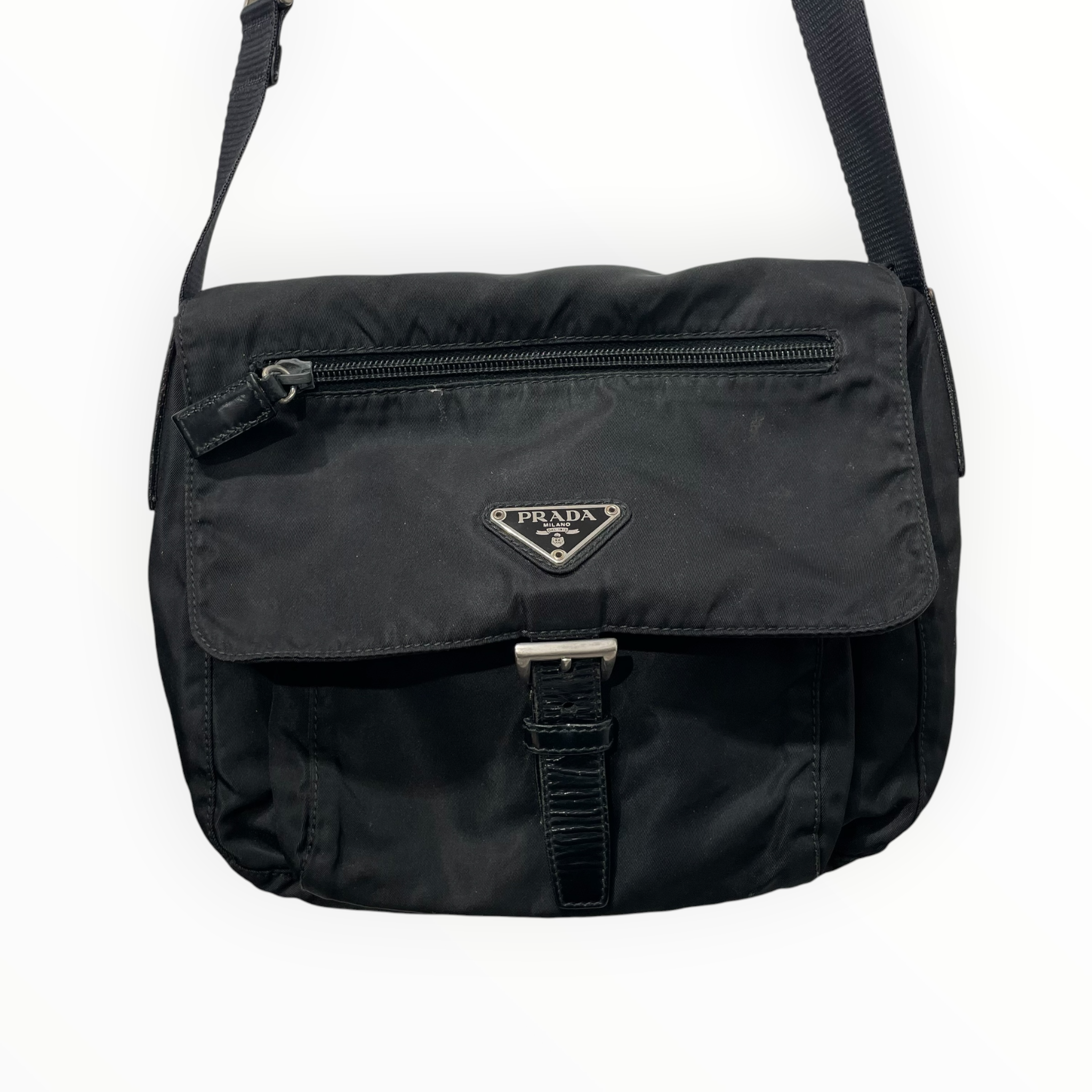 PRADA/Cross Body Bag/Nylon/BLK/messuto small view 3