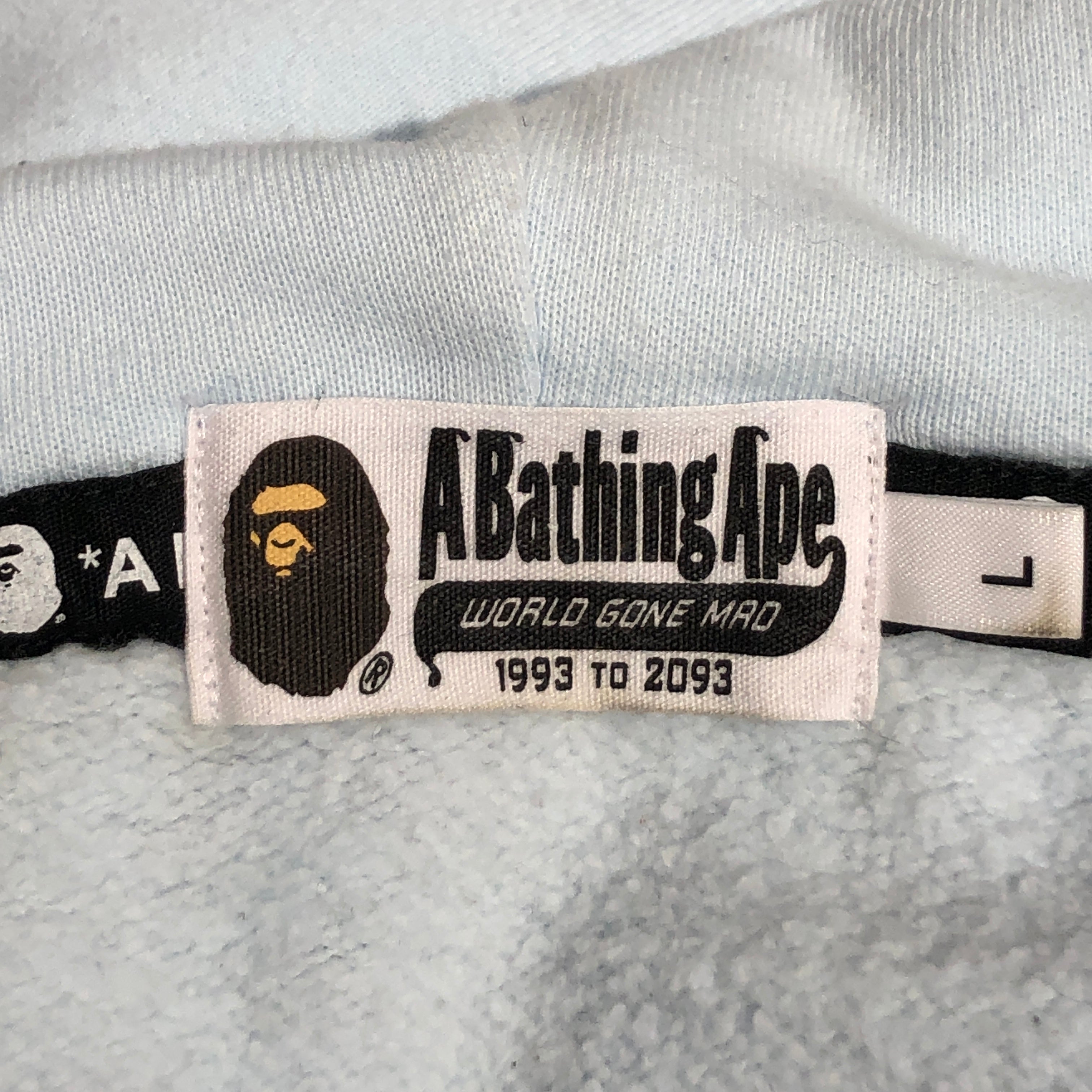 A BATHING APE/Heavy Cardigan/L/Camouflage/Cotton/BLU/ view 3