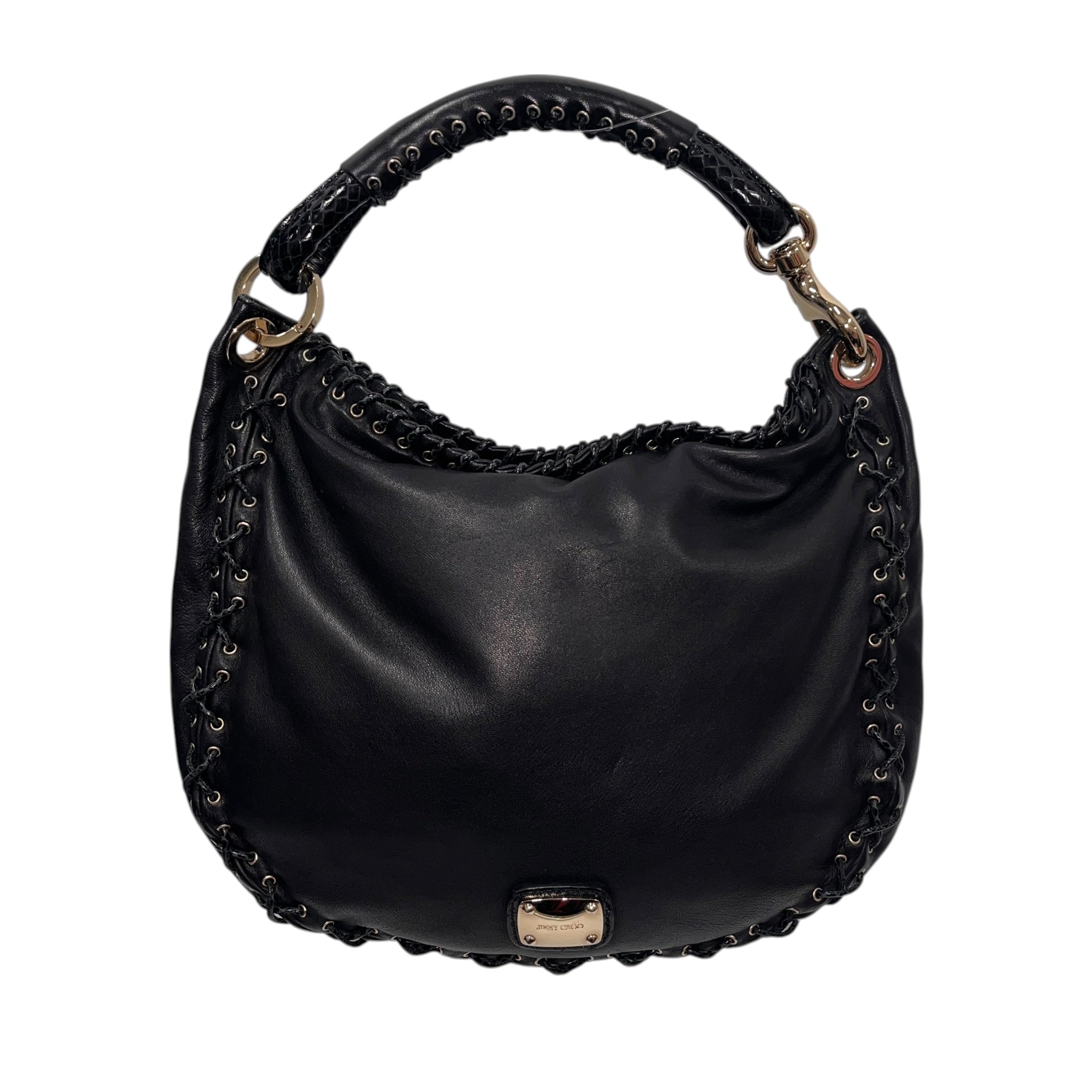 JIMMY CHOO/Bag/All Over Print/Leather/BLK/SKY HOBO BAG view 1