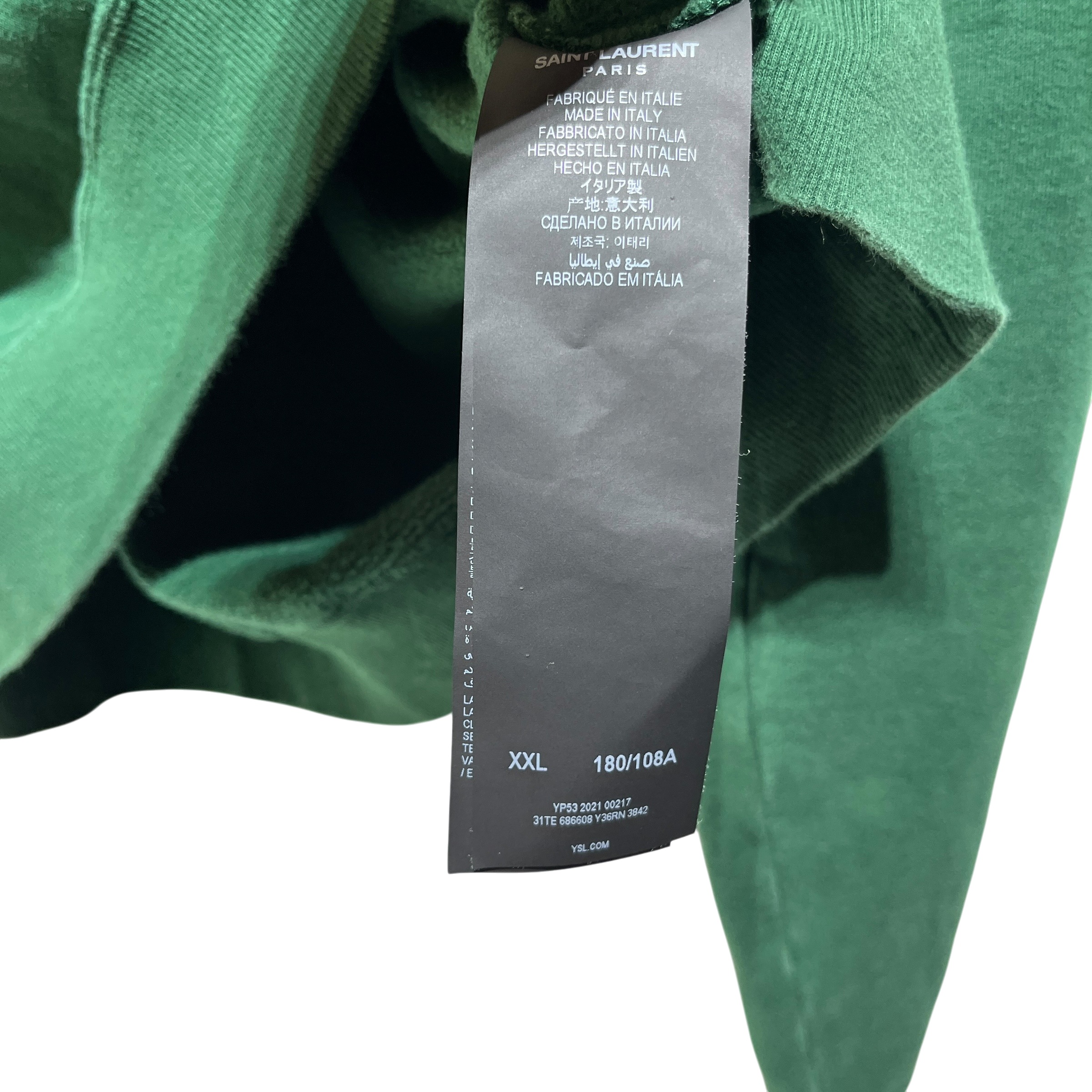 SAINT LAURENT/Sweater/XXL/Cotton/GRN/collegiate view 4