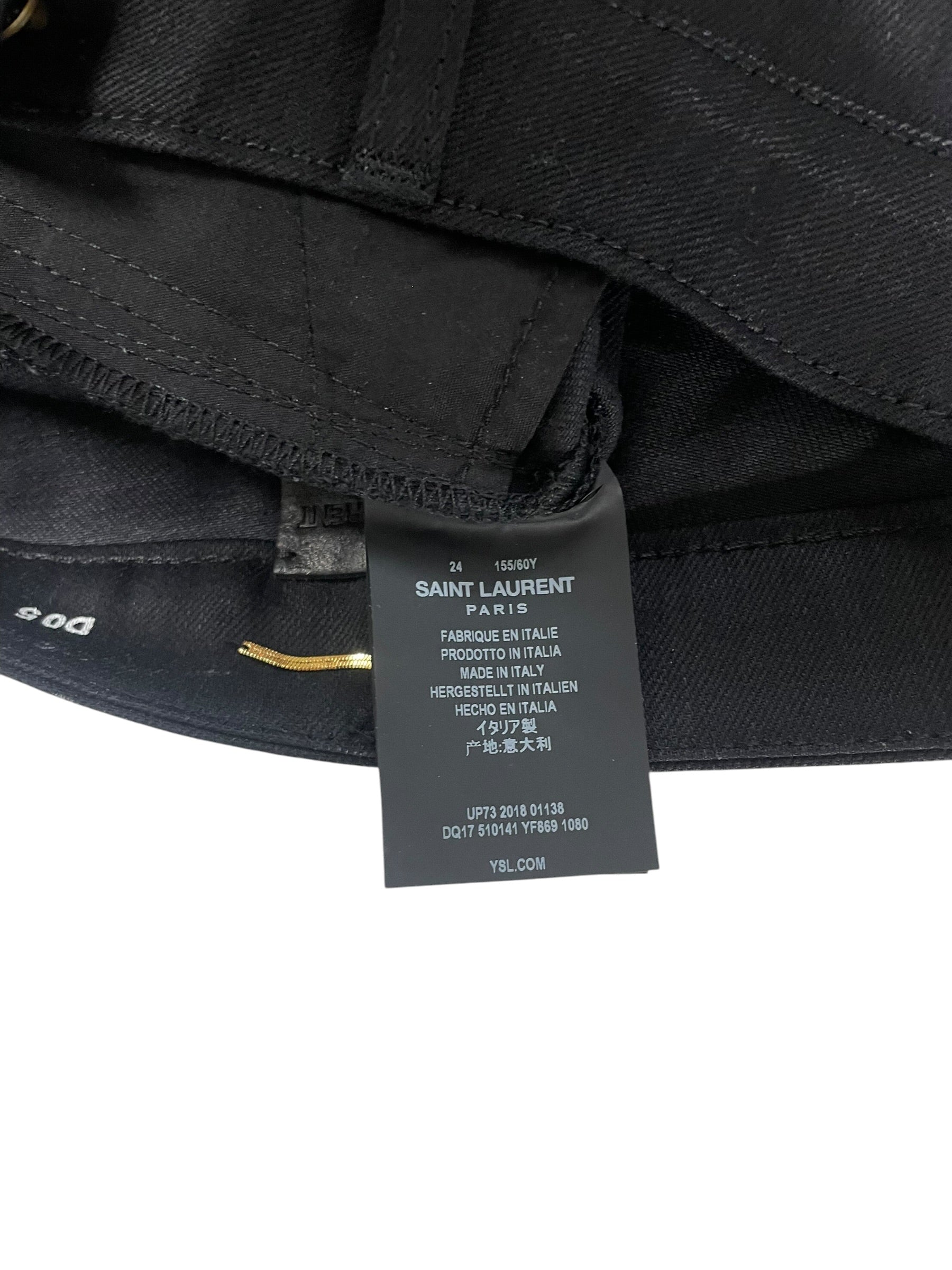 YVES SAINT LAURENT/Skinny Pants/24/Denim/BLK/DQ17 510141 YF869 1080 view 6