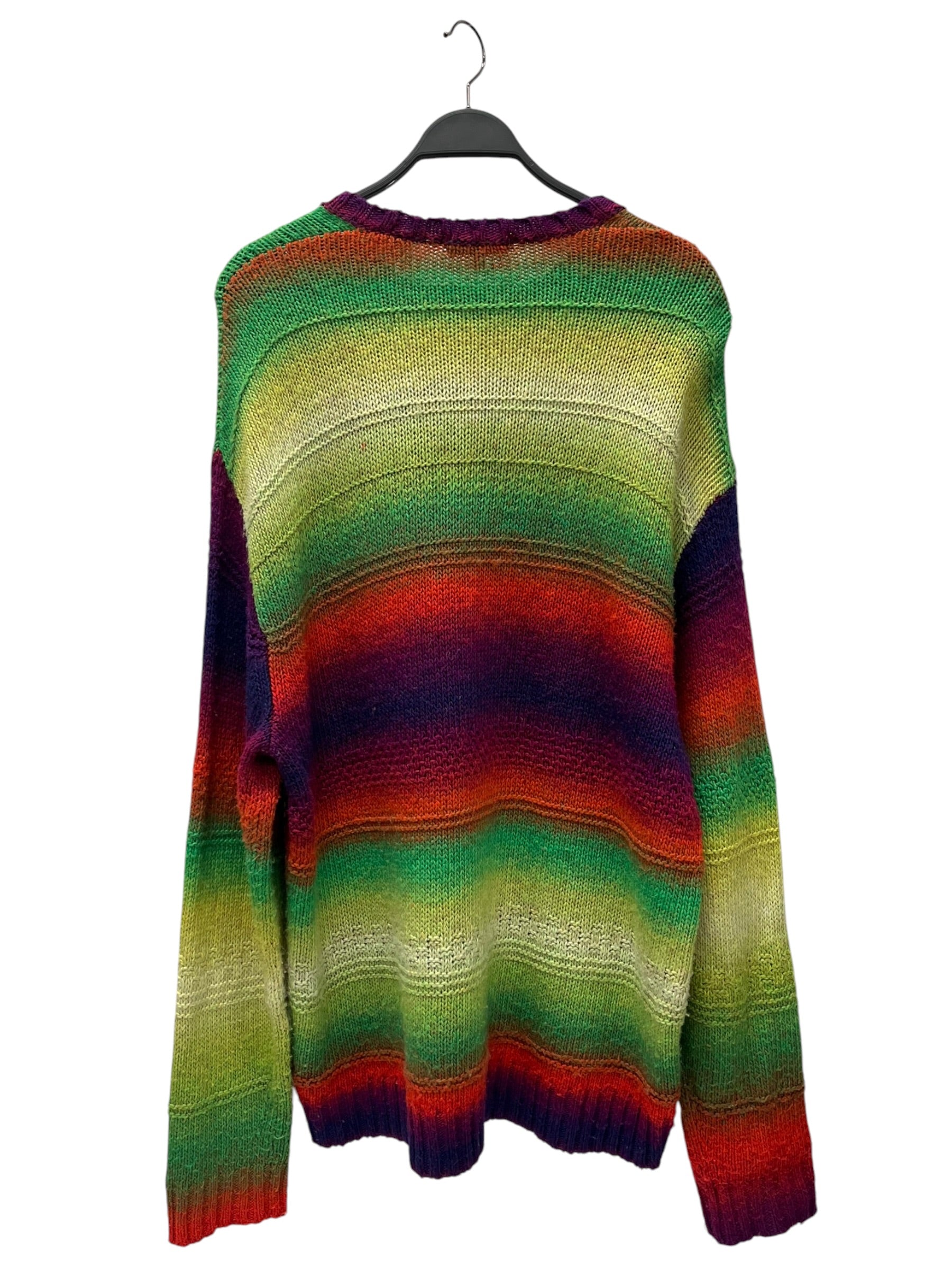 Supreme/Sweater/L/All Over Print/Acrylic/MLT/Rainbow Gradient view 2