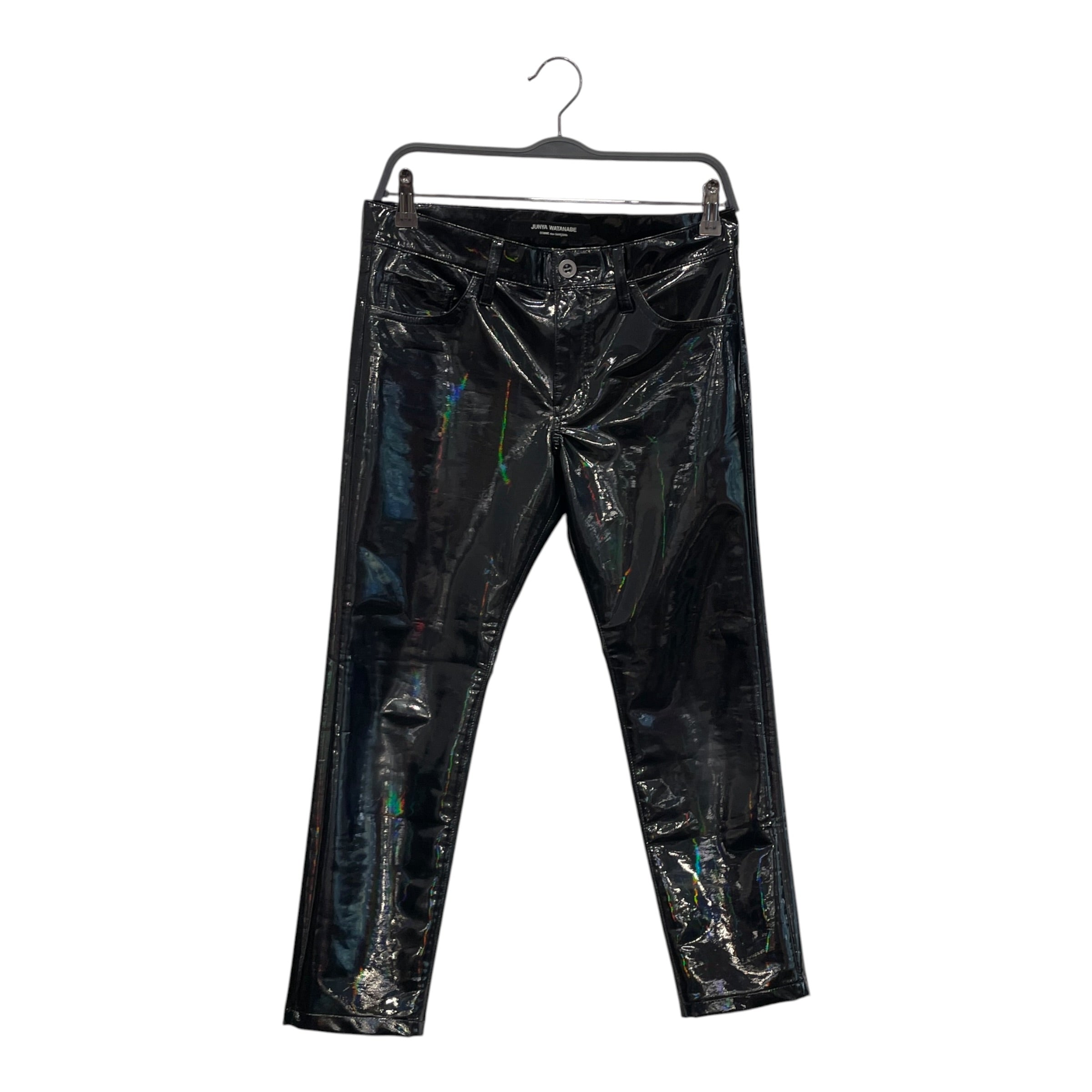 JUNYA WATANABE COMME des GARCONS/Skinny Pants/S/Leather/BLK/IRIDESCENT view 1