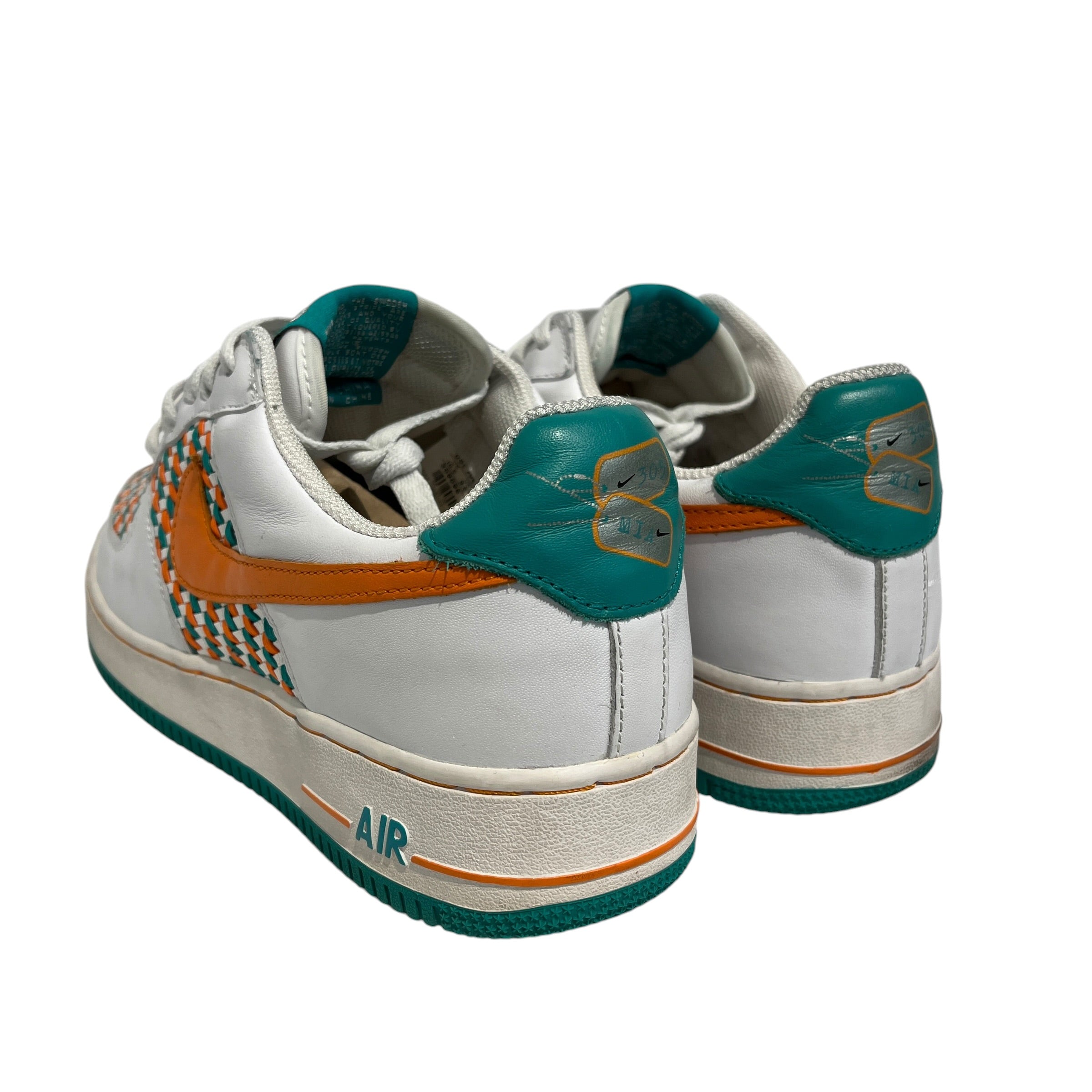NIKE/Low-Sneakers/US 10.5/Plaid/Cotton/WHT/2006 Miami AF1 view 2