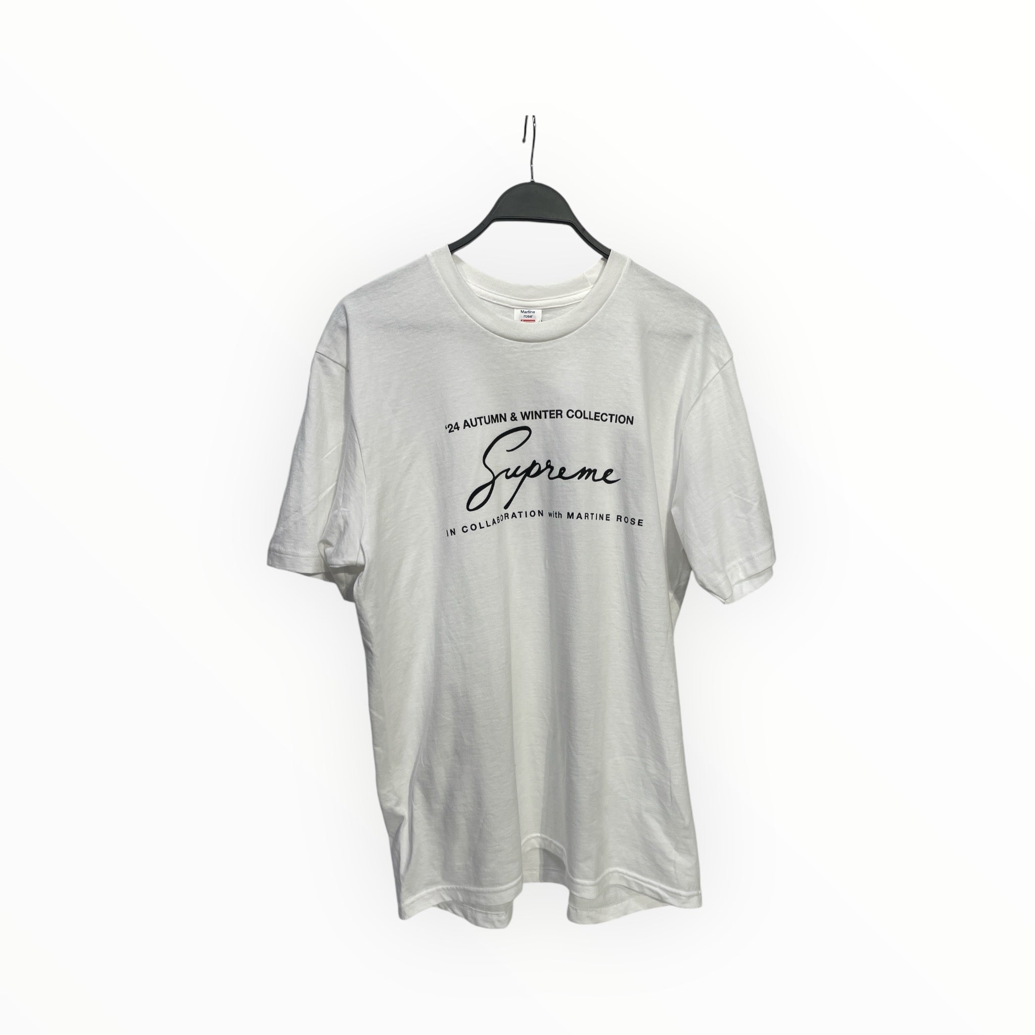 Supreme/MARTINE ROSE/T-Shirt/L/Cotton/WHT/Graphic/'24 AUTUMN & WINTER view 1
