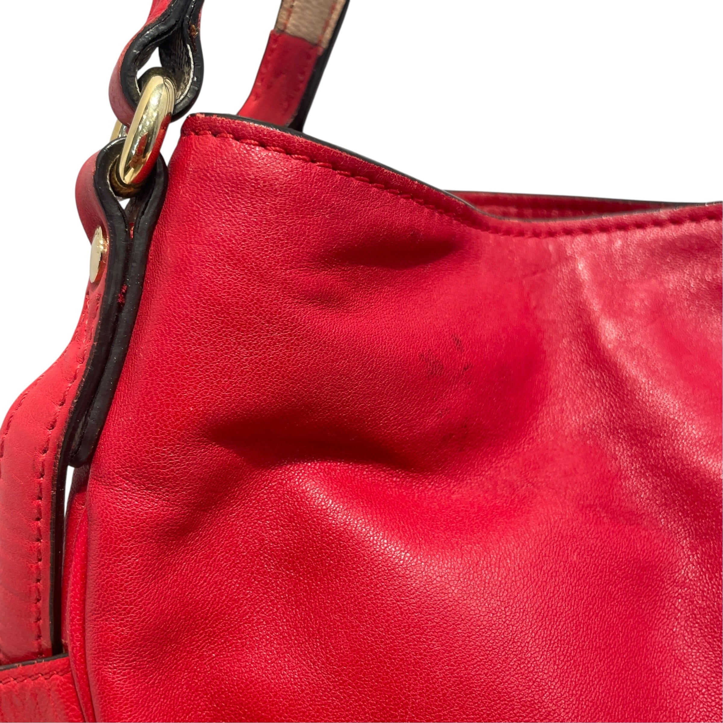 BURBERRY/Bag/Leather/RED/Nova check Lined Bag view 7