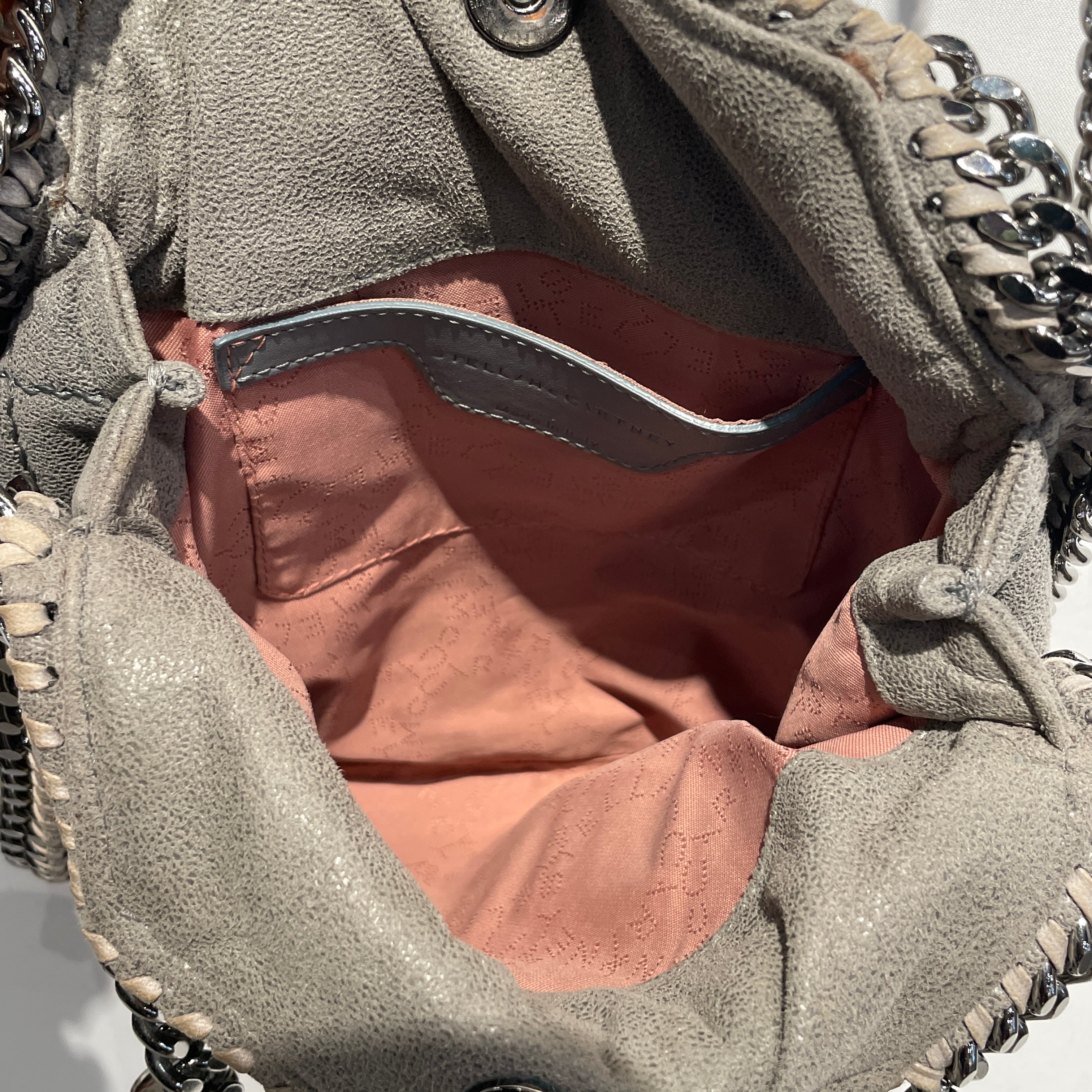 STELLAMcCARTNEY/Cross Body Bag/Cotton/GRY/VEGAN SUEDE TOP HANDLE view 5