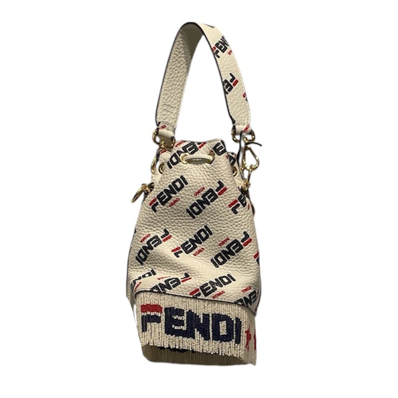 FENDI/FILA/Hand Bag/Monogram/Leather/WHT/MINI MON TRESOR view 2