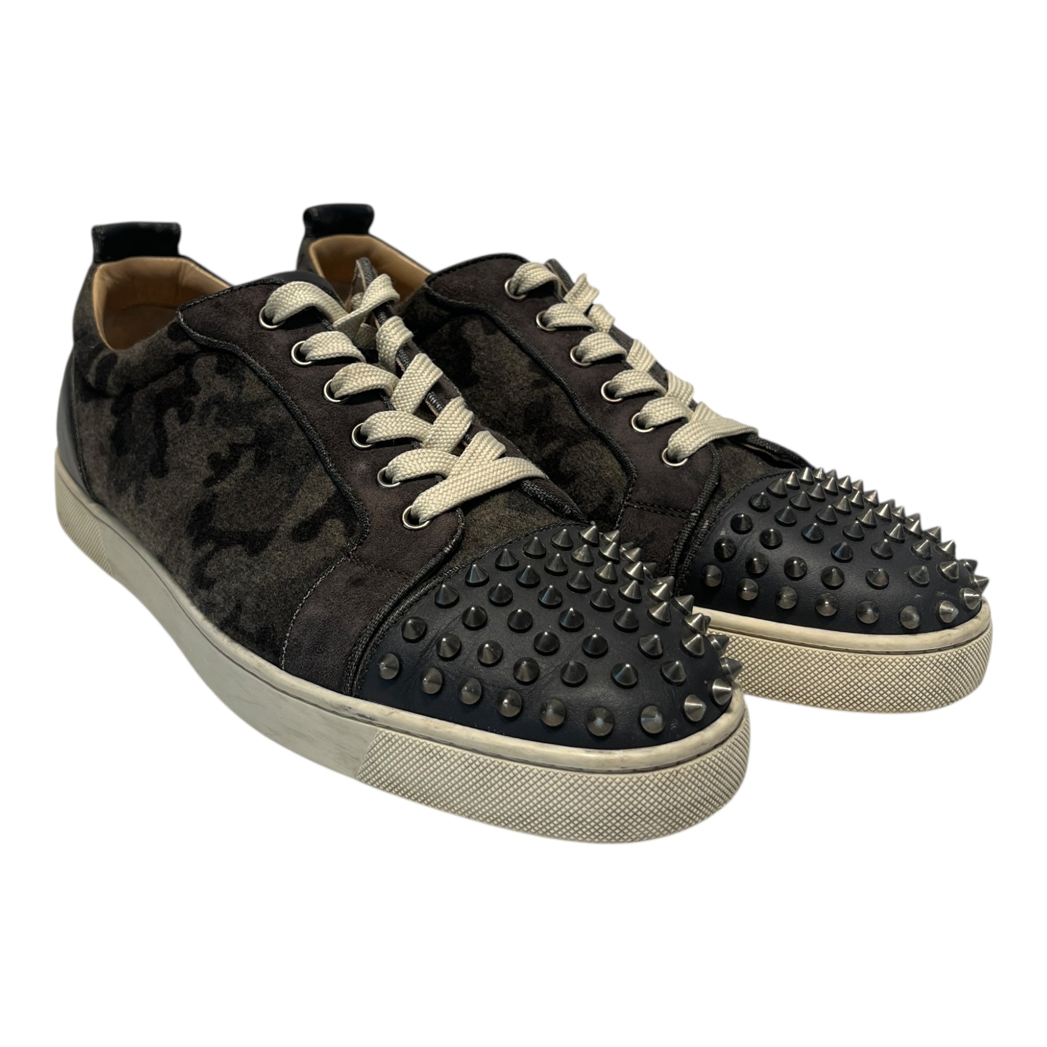 Christian Louboutin/Low-Sneakers/EU 44.5/Camouflage/GRY/LOUIS JUNIOR SPK LTHR TRAINER view 1