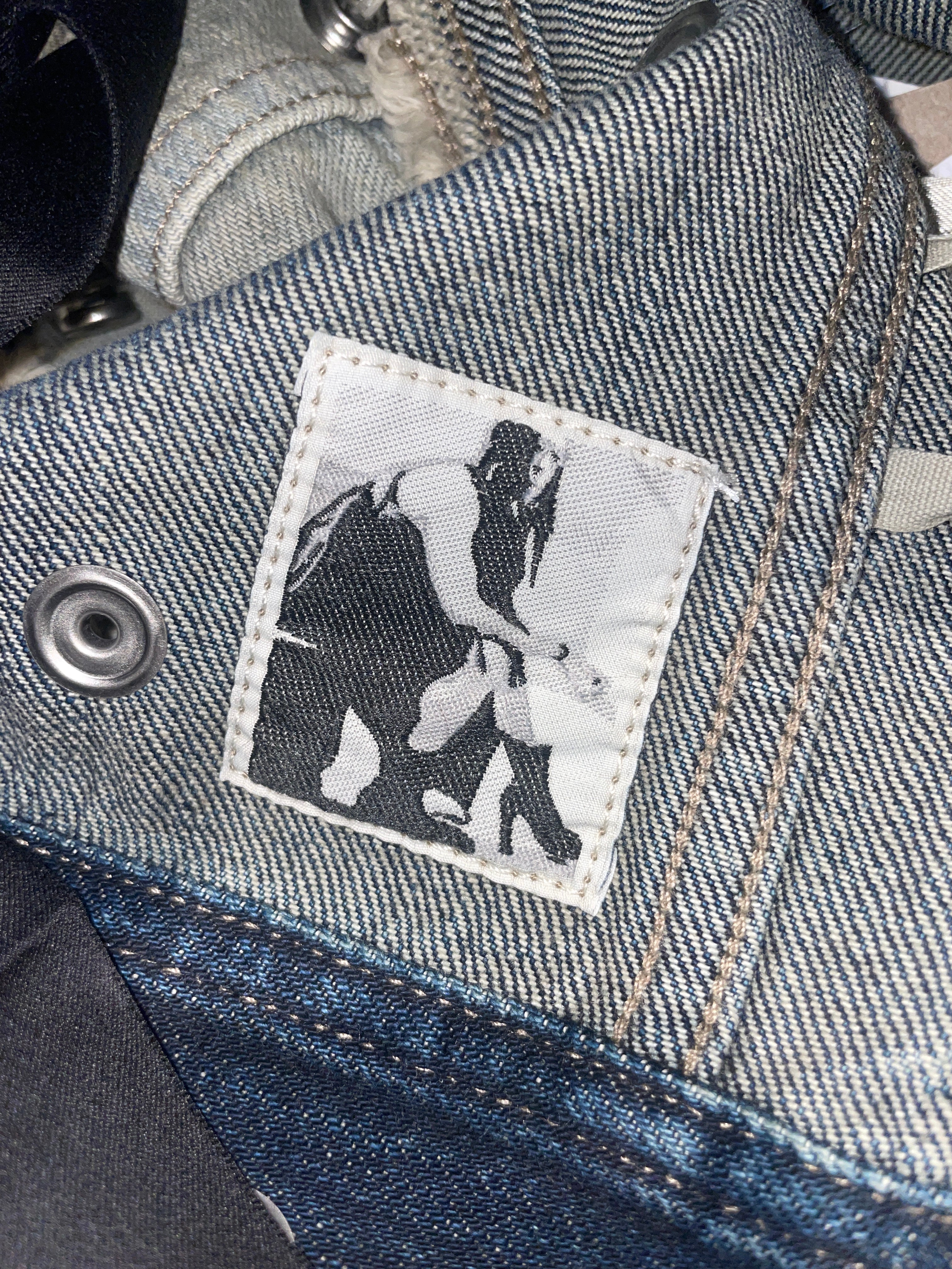 RICK OWENS DRKSHDW/Vest/XS/Cotton/BLU/BUTTON SNAPS/#DS01D1710 view 3