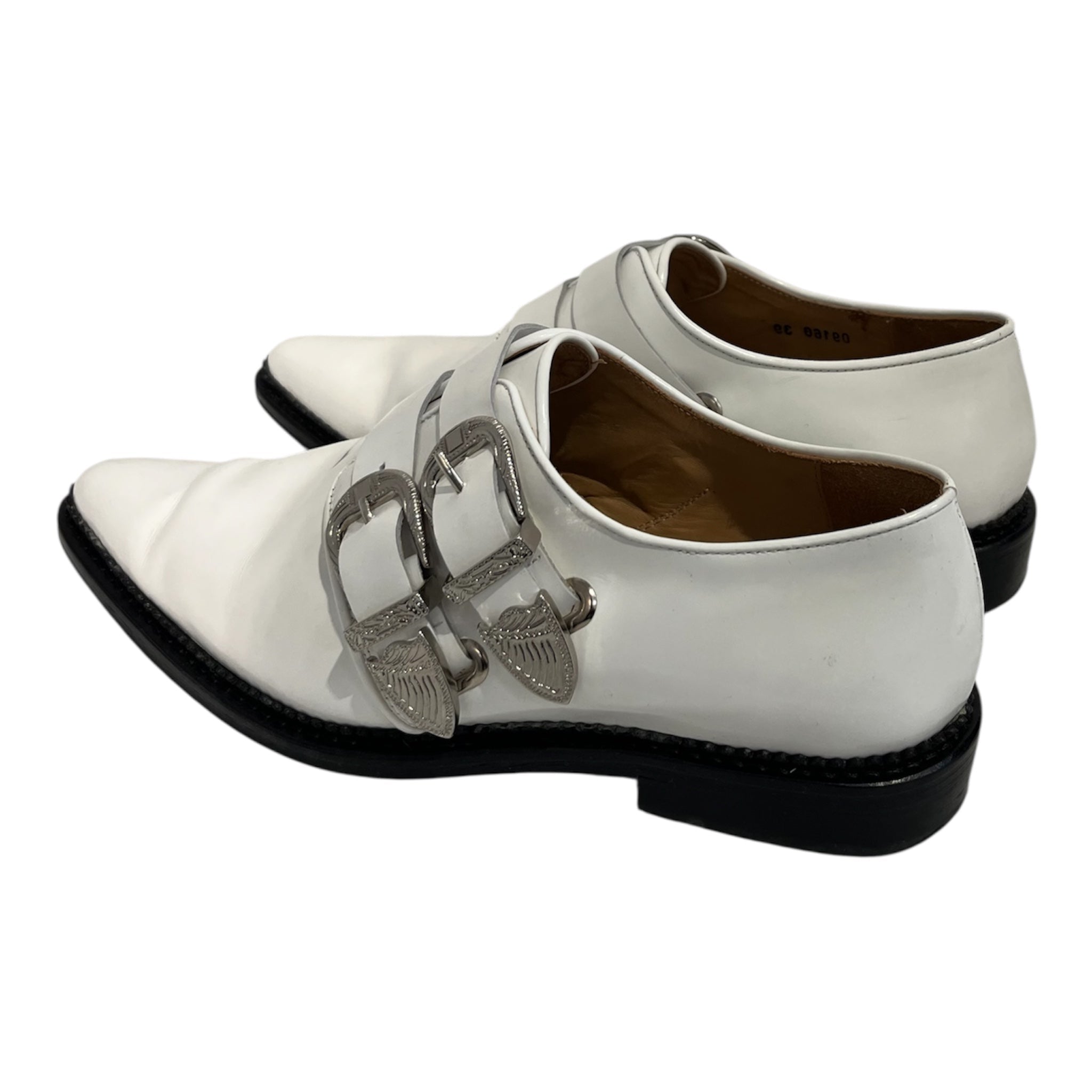 TOGA PULLA/Loafers/EU 39/Leather/WHT/0916G SILVER BUCKLE LOAFERS view 2