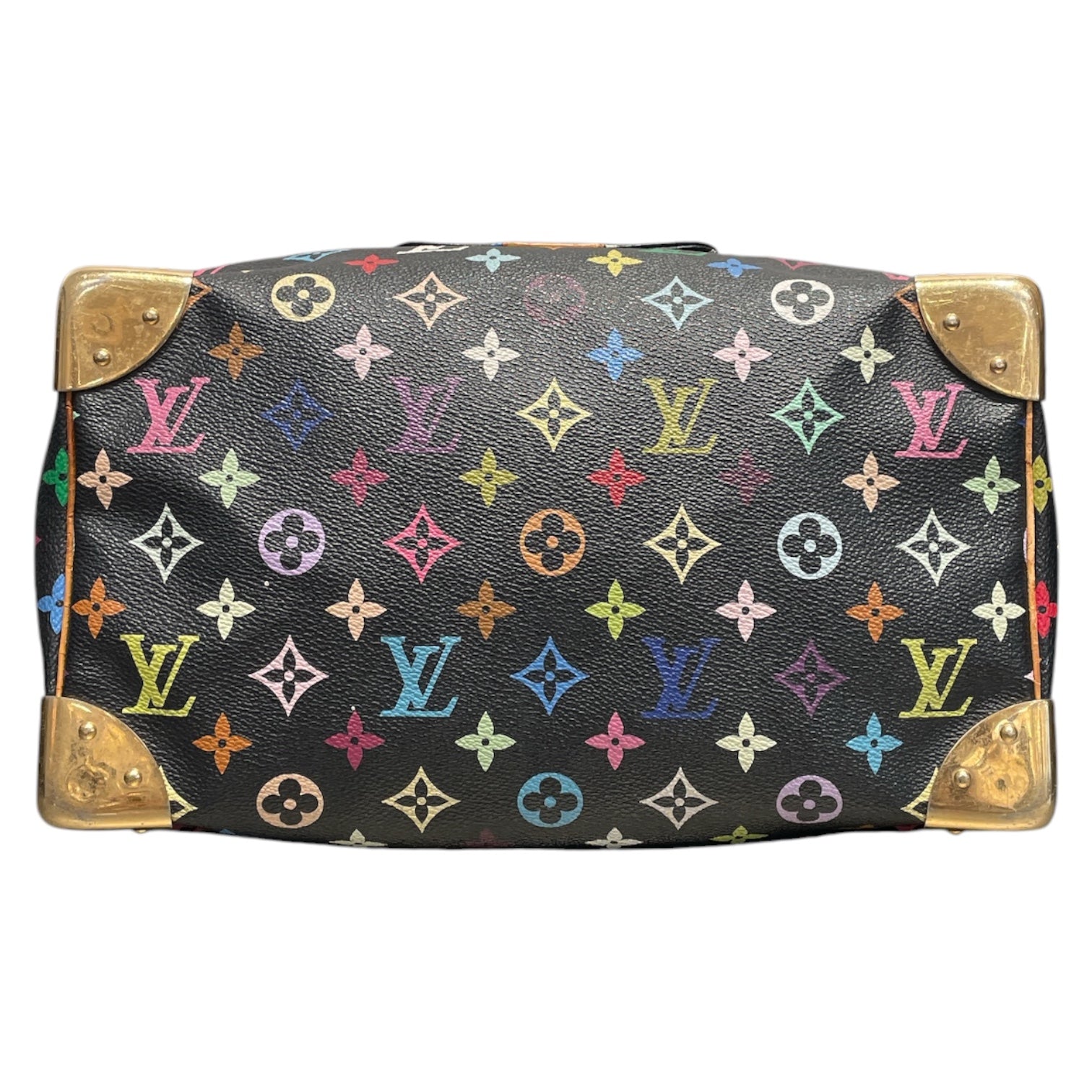 LOUIS VUITTON/Hand Bag/Monogram/Leather/BLK/TAKASHI MURAKAMI BLACK view 3