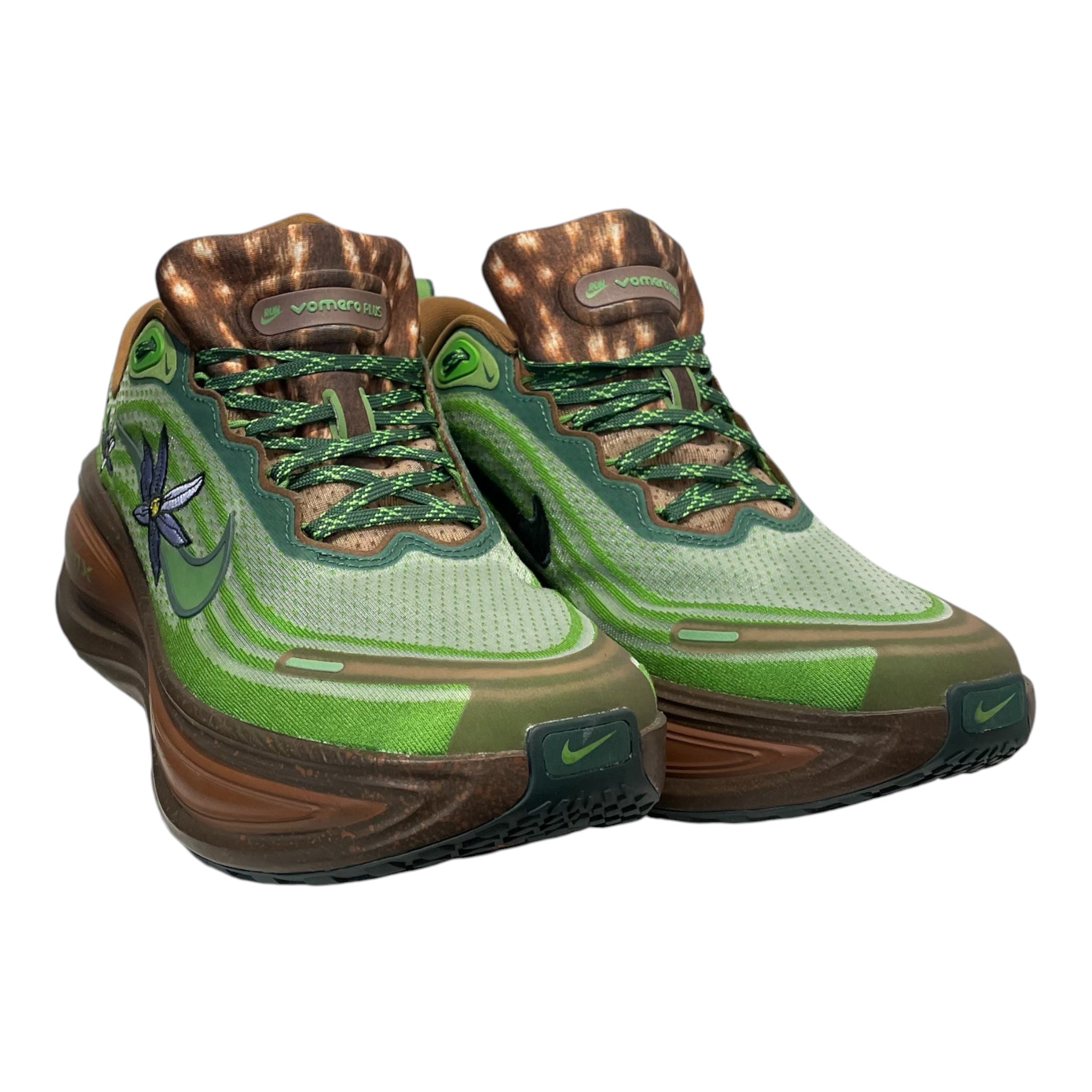 NIKE/Shoes/US 13/Graphic/Nylon/GRN/flower graphic wrap around view 1