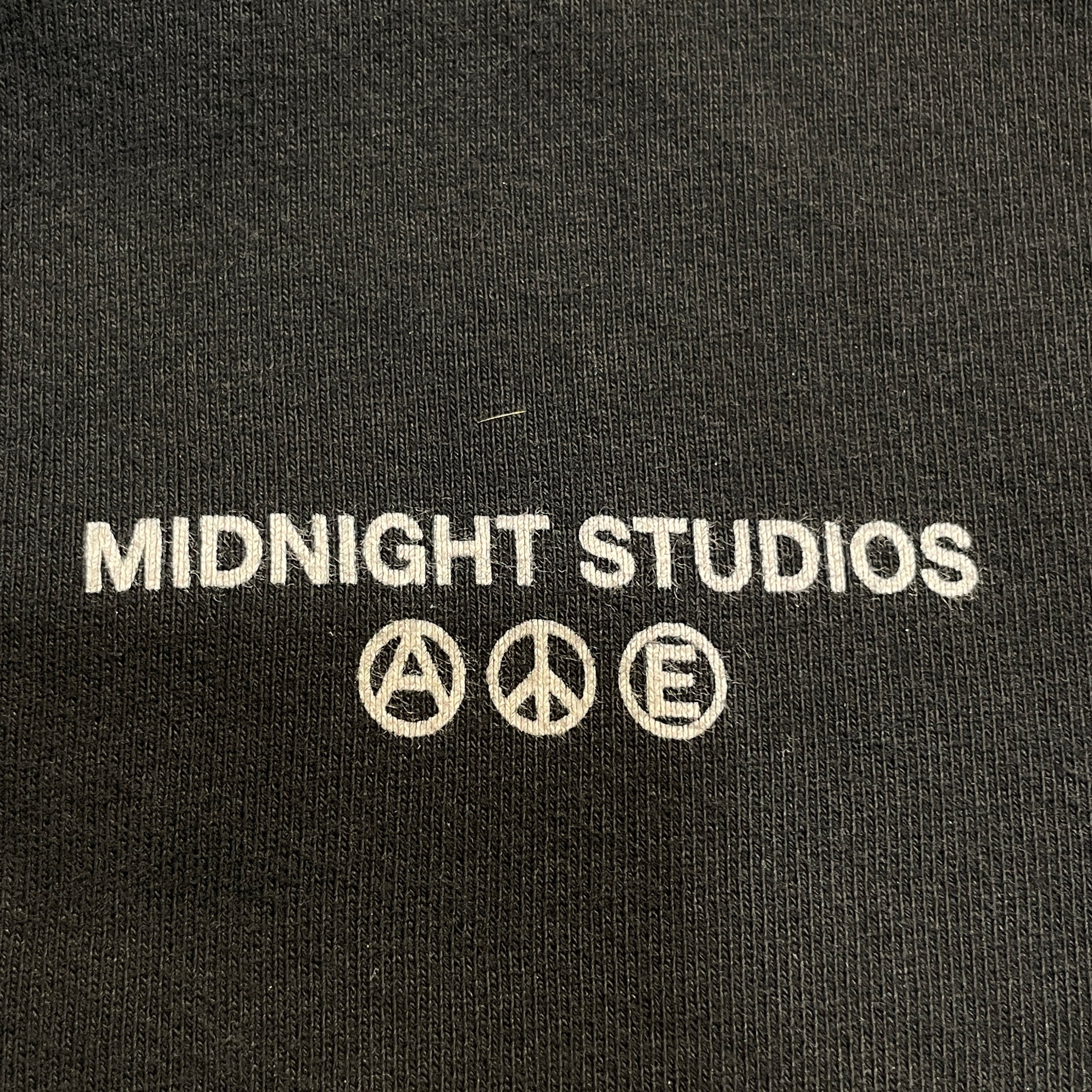 MIDNIGHT STUDIOS/Zip Up Hoodie/2X/Cotton/BLK/Peace & Anarchy Multi-Zip view 4