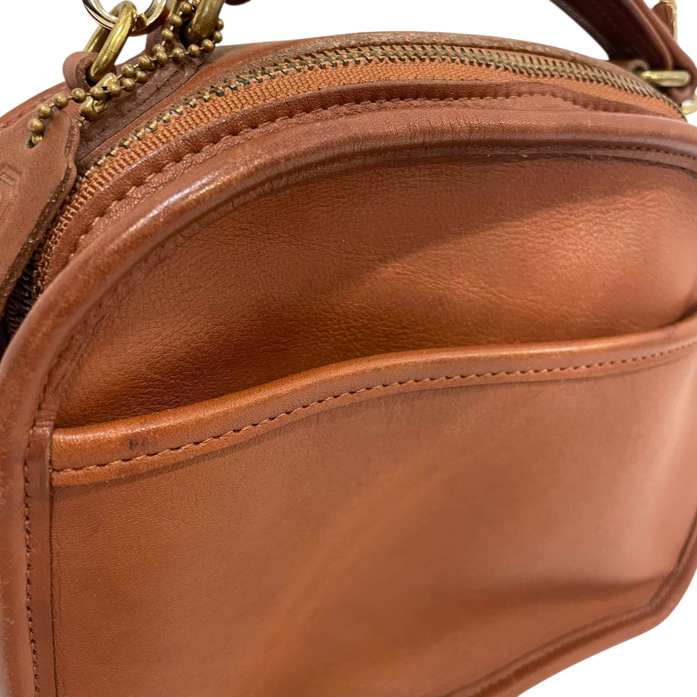 COACH/Hand Bag/Leather/BRW/9991 lunchbox vintage view 6