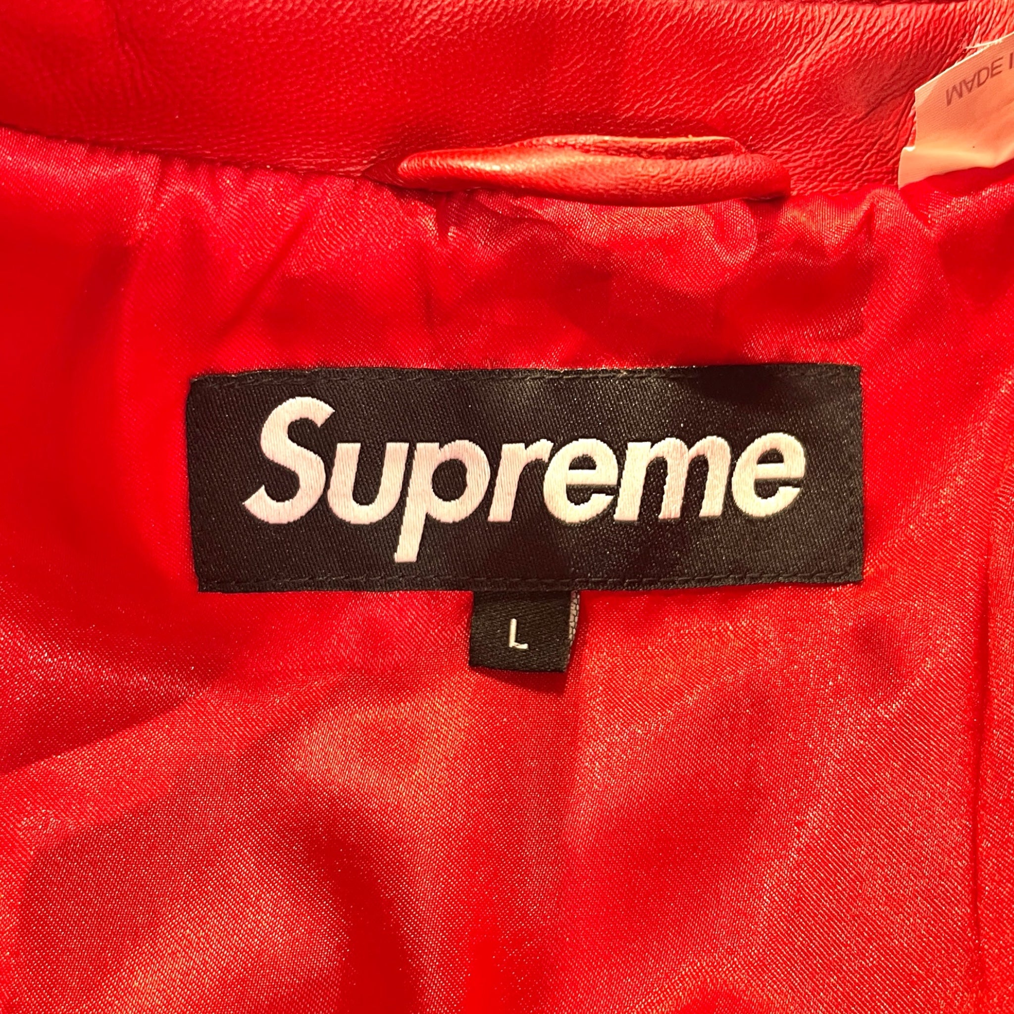 Supreme/Pelle Pelle/Leather Jkt/L/Leather/RED/Single Breasted/F/W 22 STUDDED QUILTED view 3