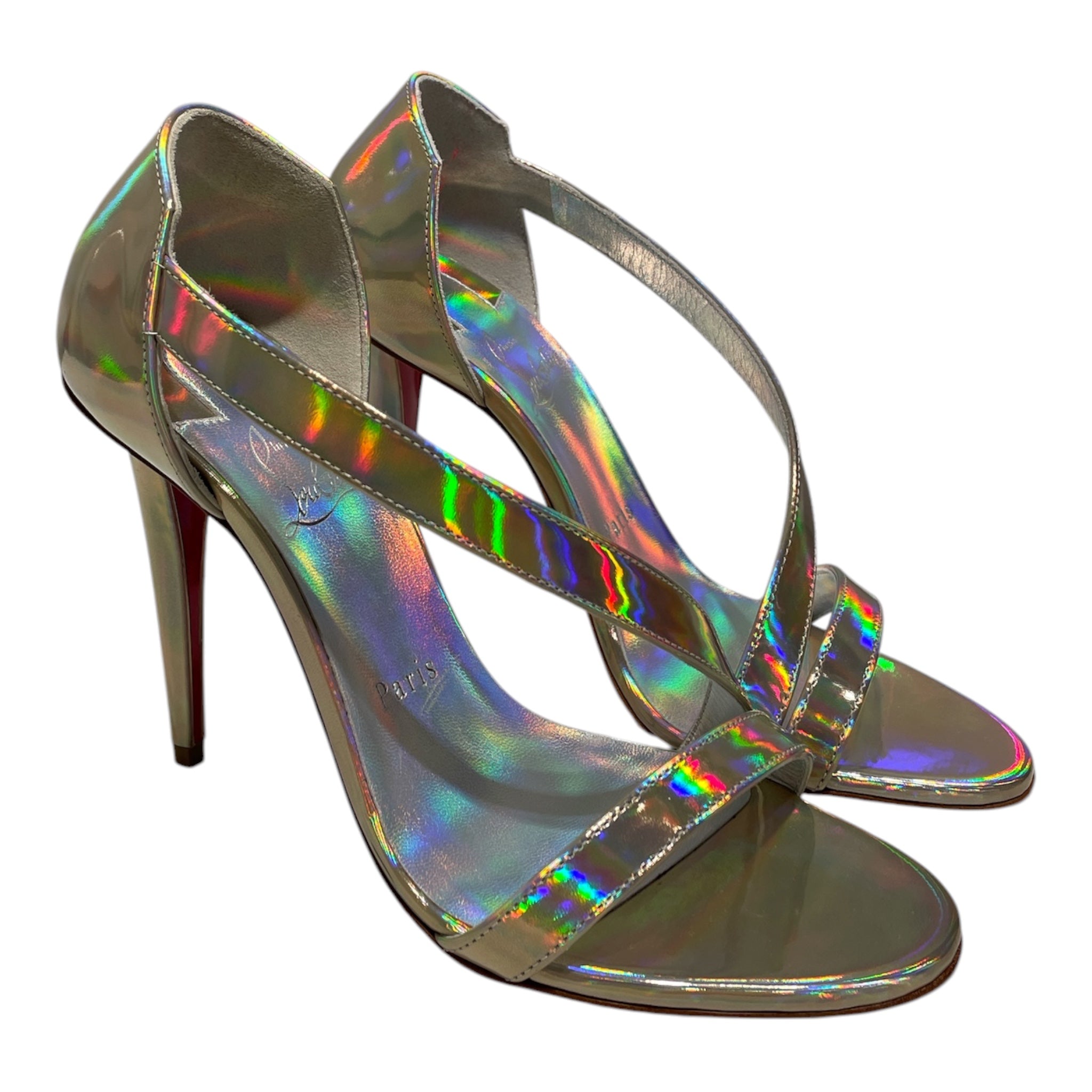 Christian Louboutin/Heels/EU 37/Iridescent/SLV/Atridal Irridescent Heel view 1
