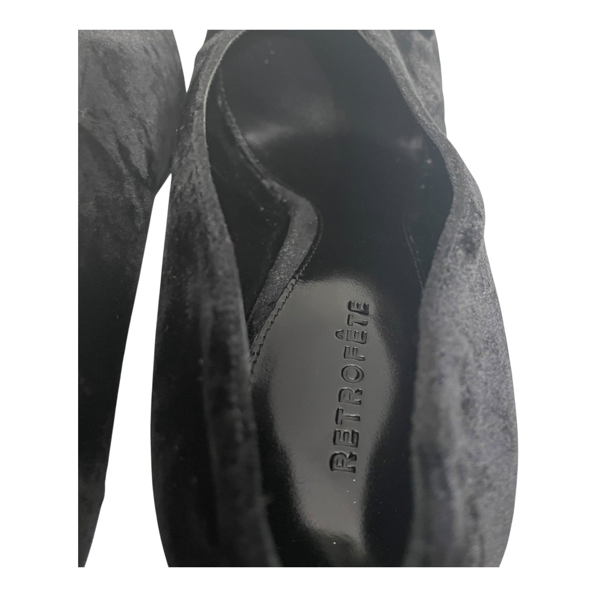 RETROFETE/Heels/EU 41/Leather/BLK/V-Tip/VELVET view 4