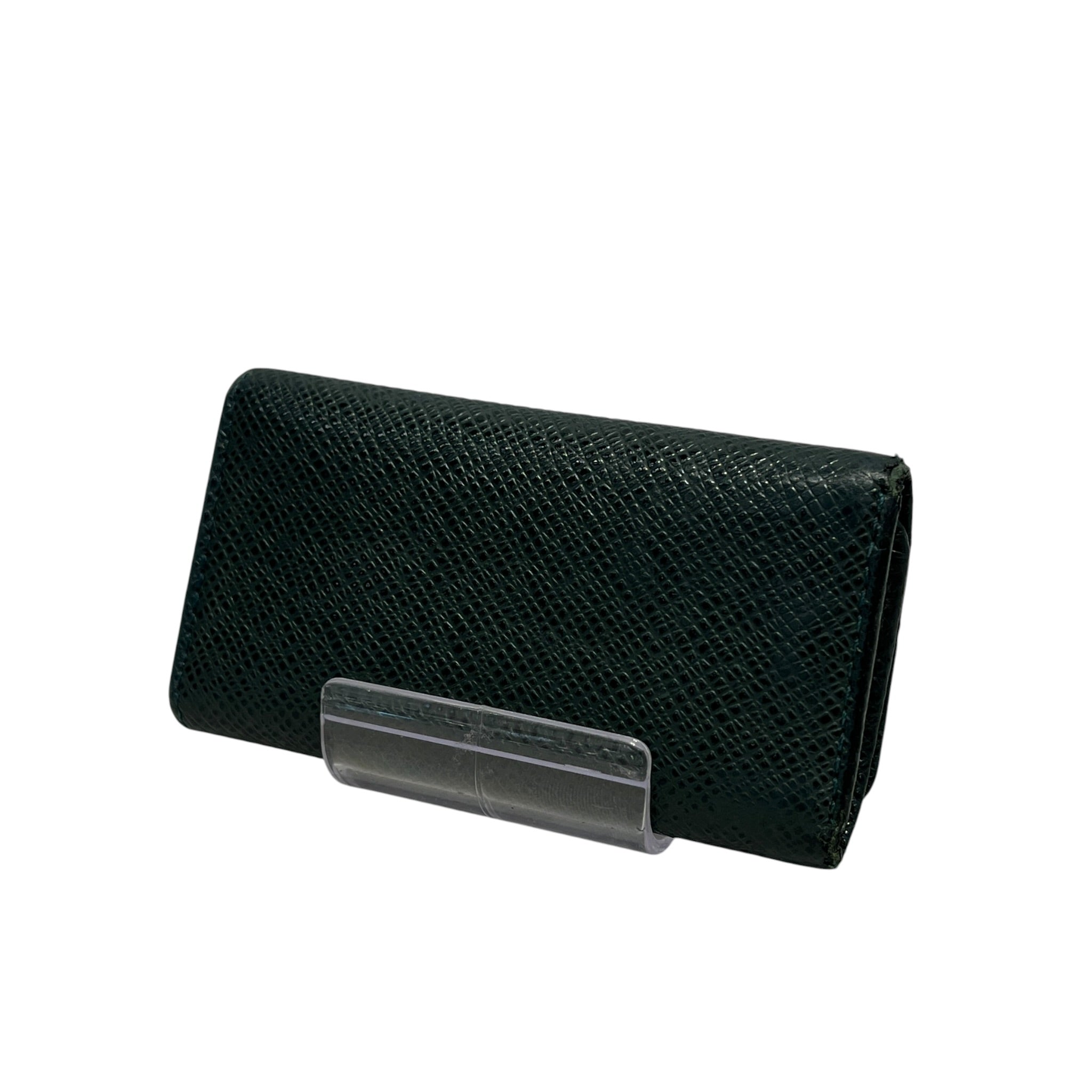 LOUIS VUITTON/Key Holder/Leather/GRN/taiga button key case view 2