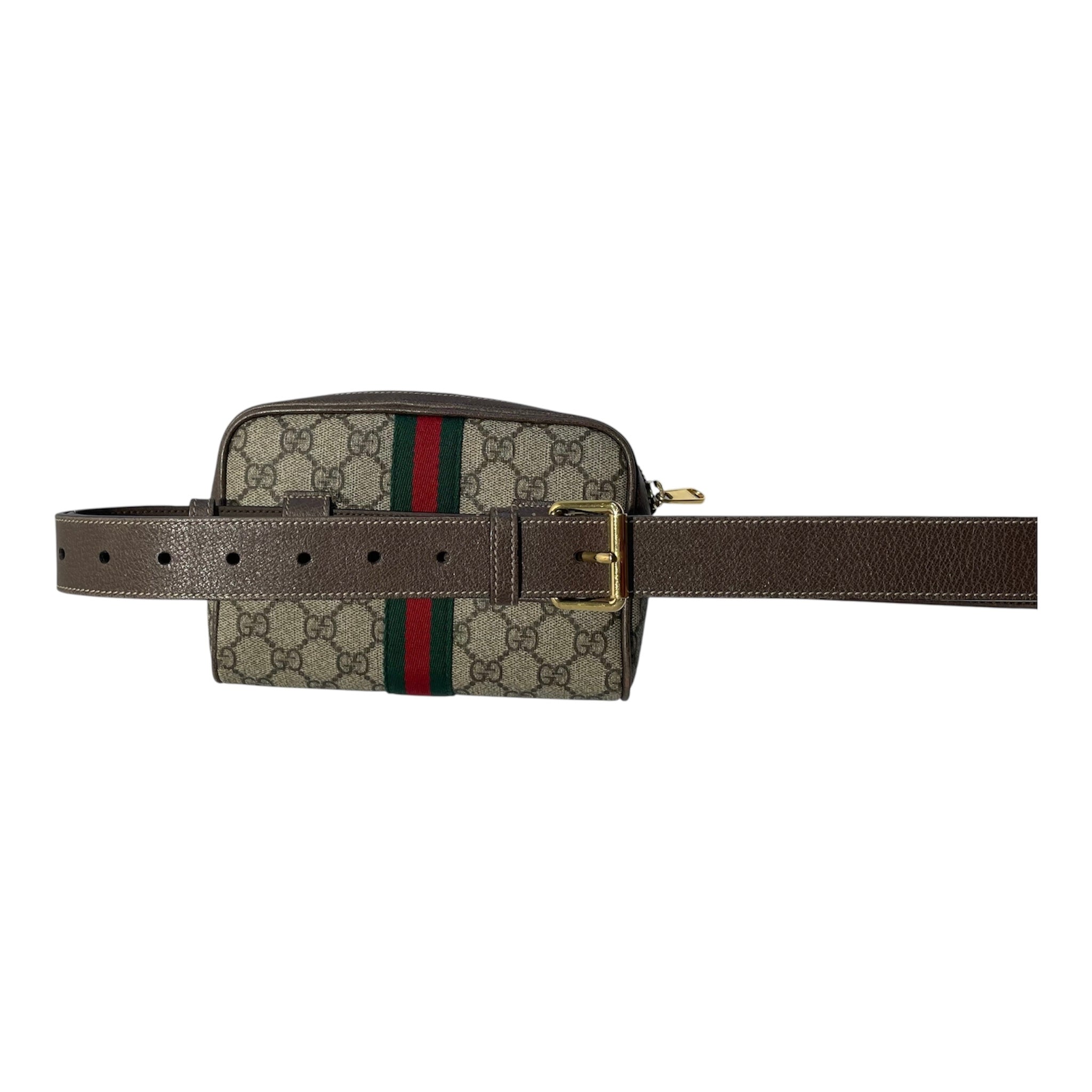 GUCCI/Bag/Monogram/Leather/BRW/Gucci Belt Bag view 2