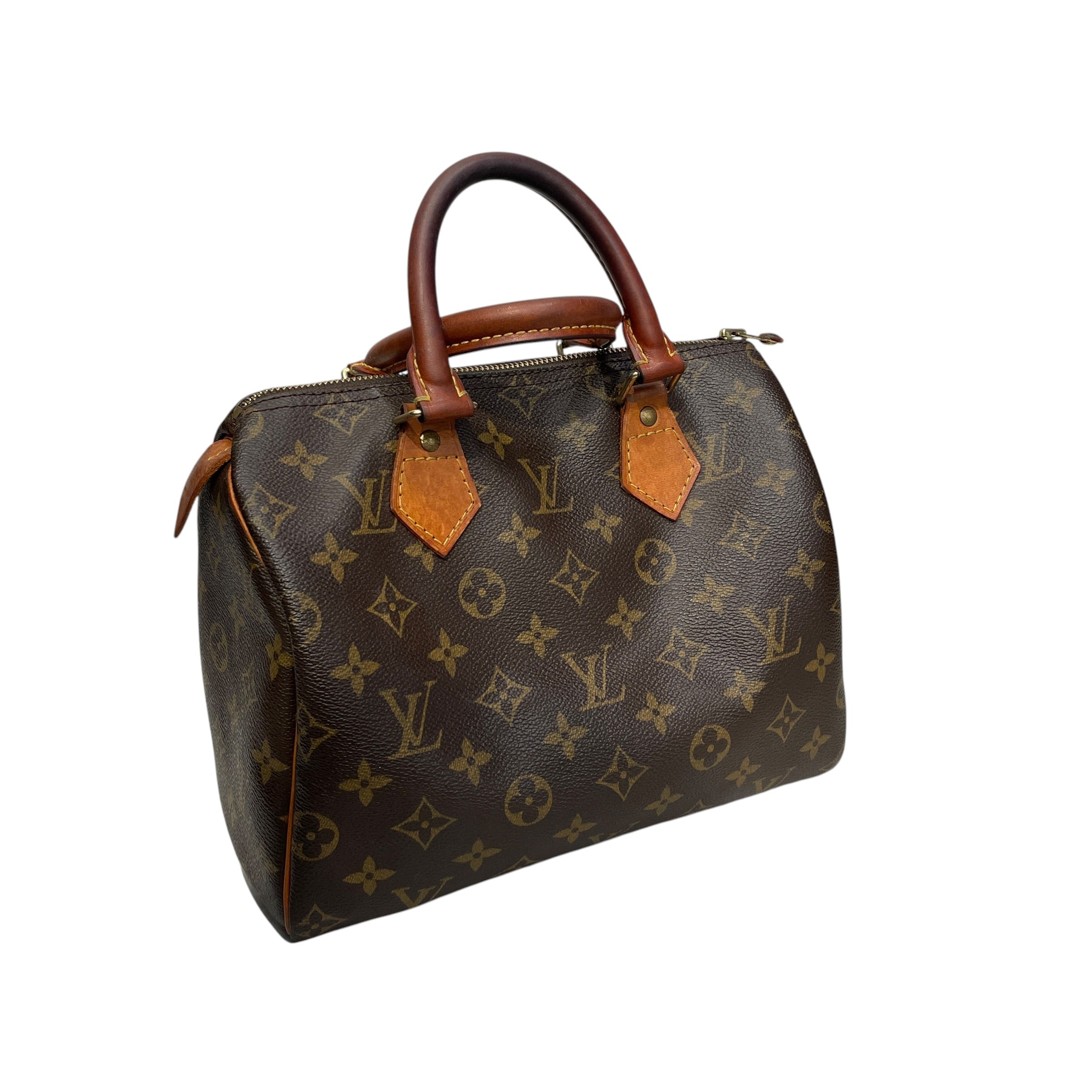 LOUIS VUITTON/Hand Bag/Leather/BRW/SPEEDY 25 GOLD LOCK view 1