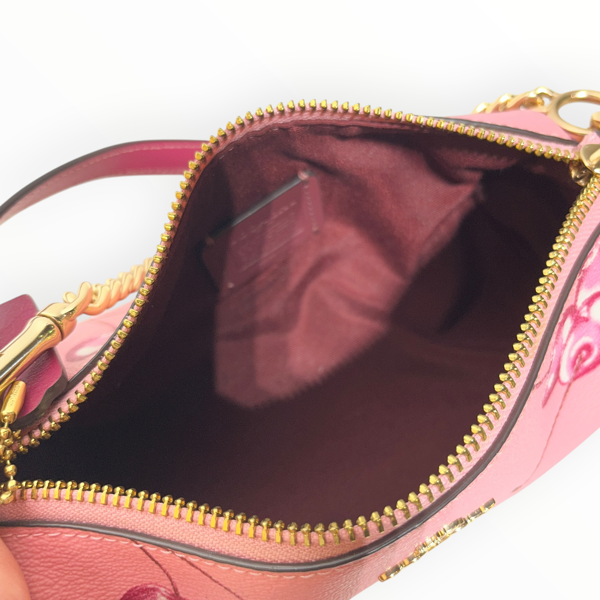 COACH/Hand Bag/Leather/PNK/CHERRY MINI view 4