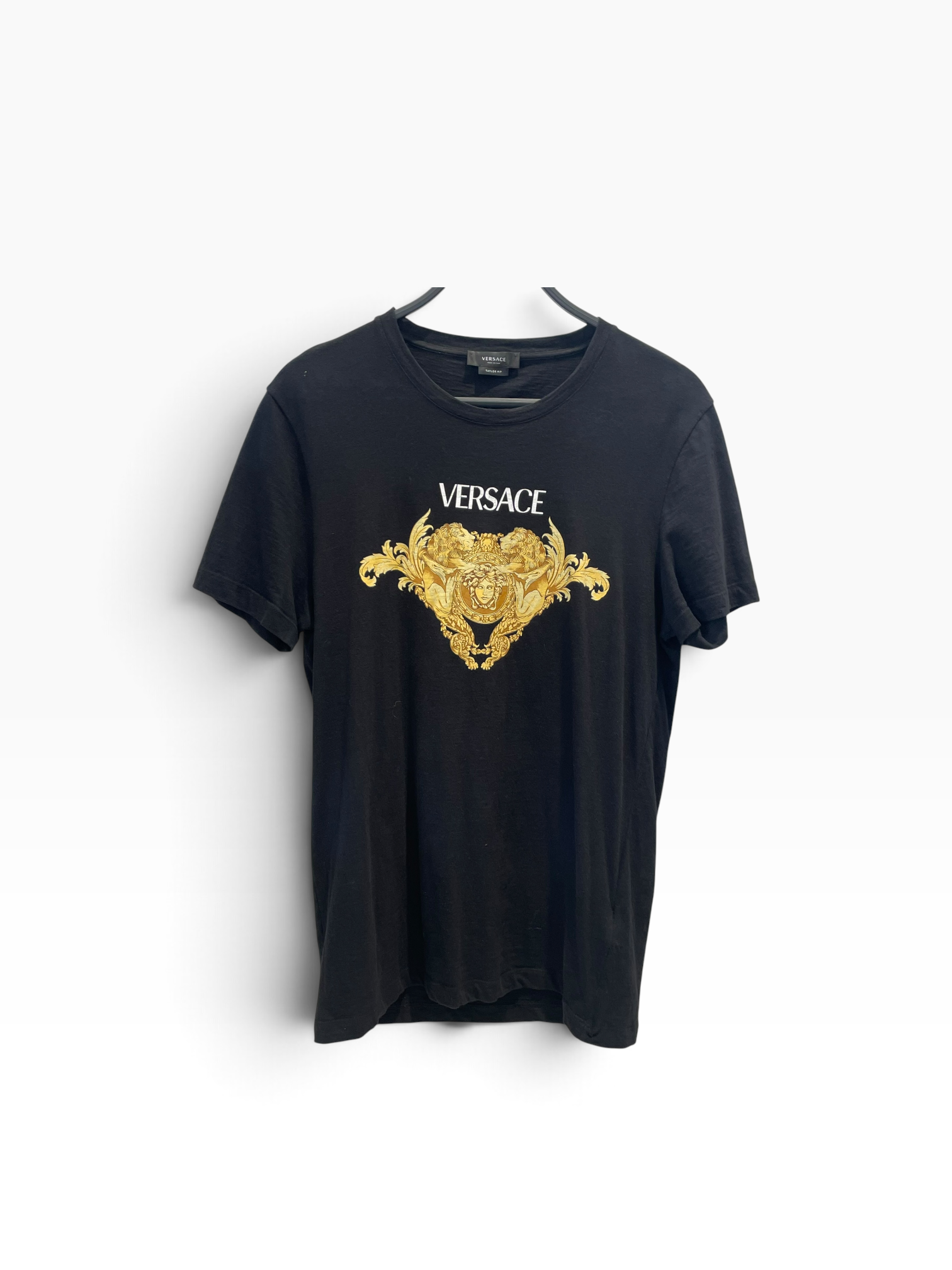 VERSACE/T-Shirt/M/Cotton/BLK/All Over Print/ALL OVER LOGO TEE view 1