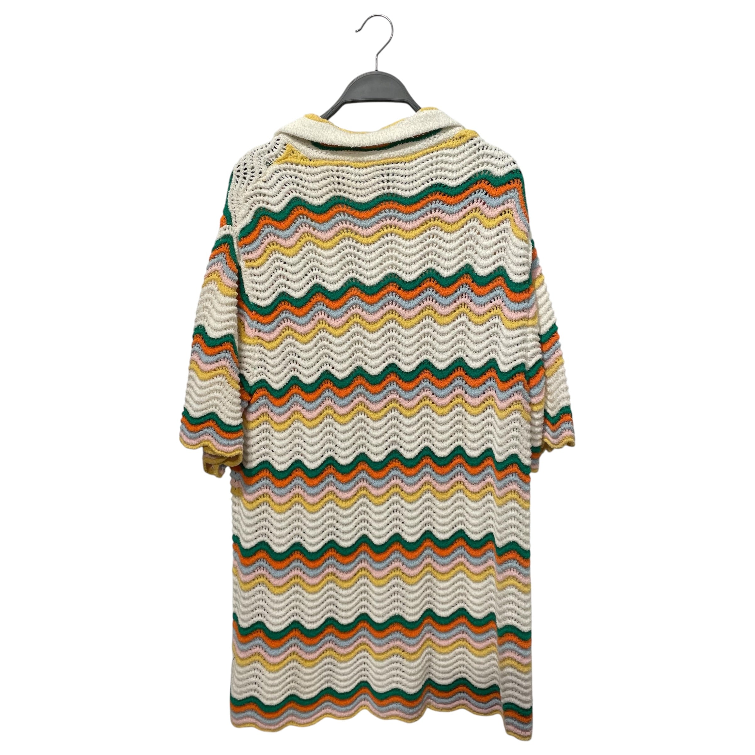 CASABLANCA/Polo Shirt/XS/Cotton/MLT/Stripe/WAVY BOUCLE WAVE CROTCHED view 2