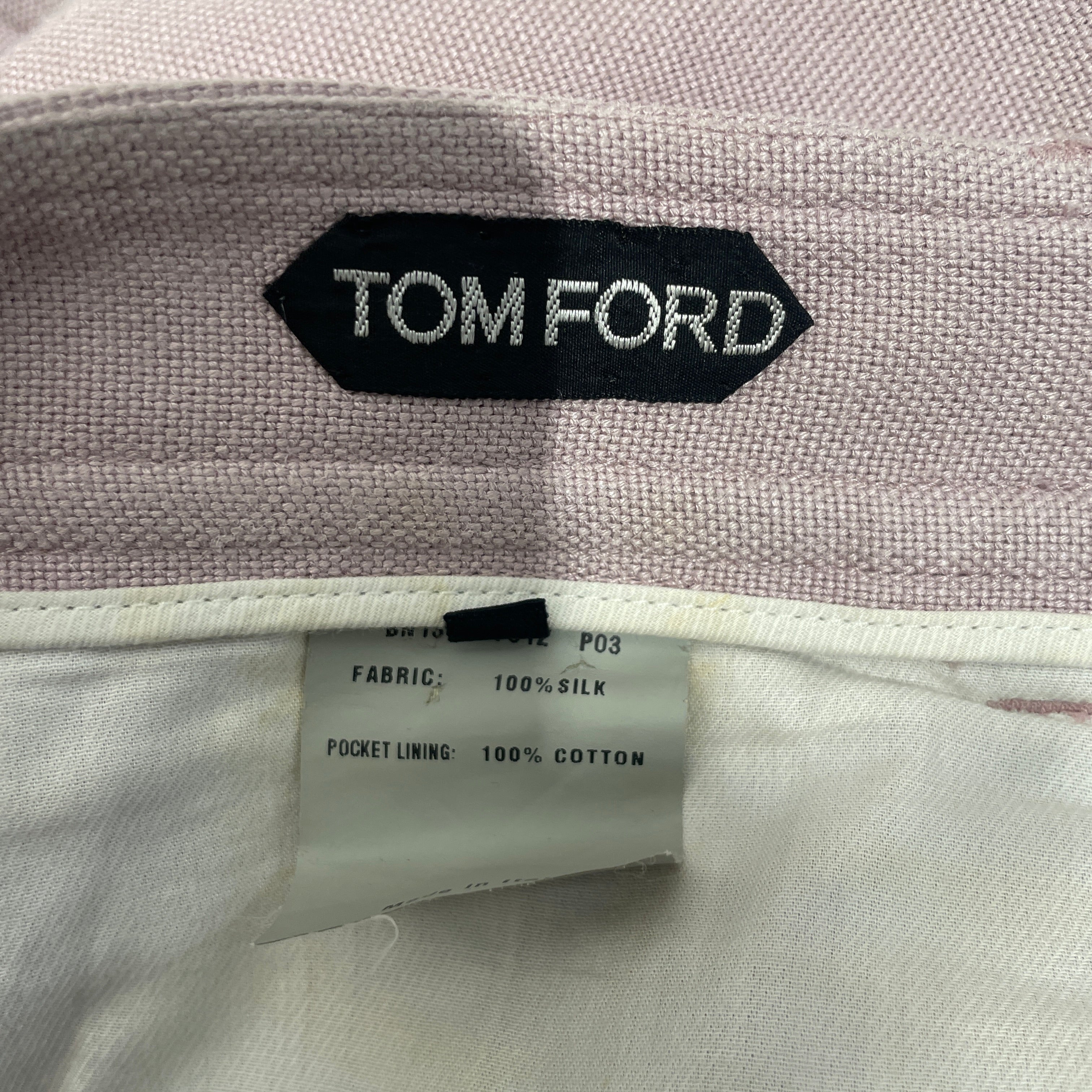 TOM FORD/Straight Pants/M/Cotton/PNK/ view 4