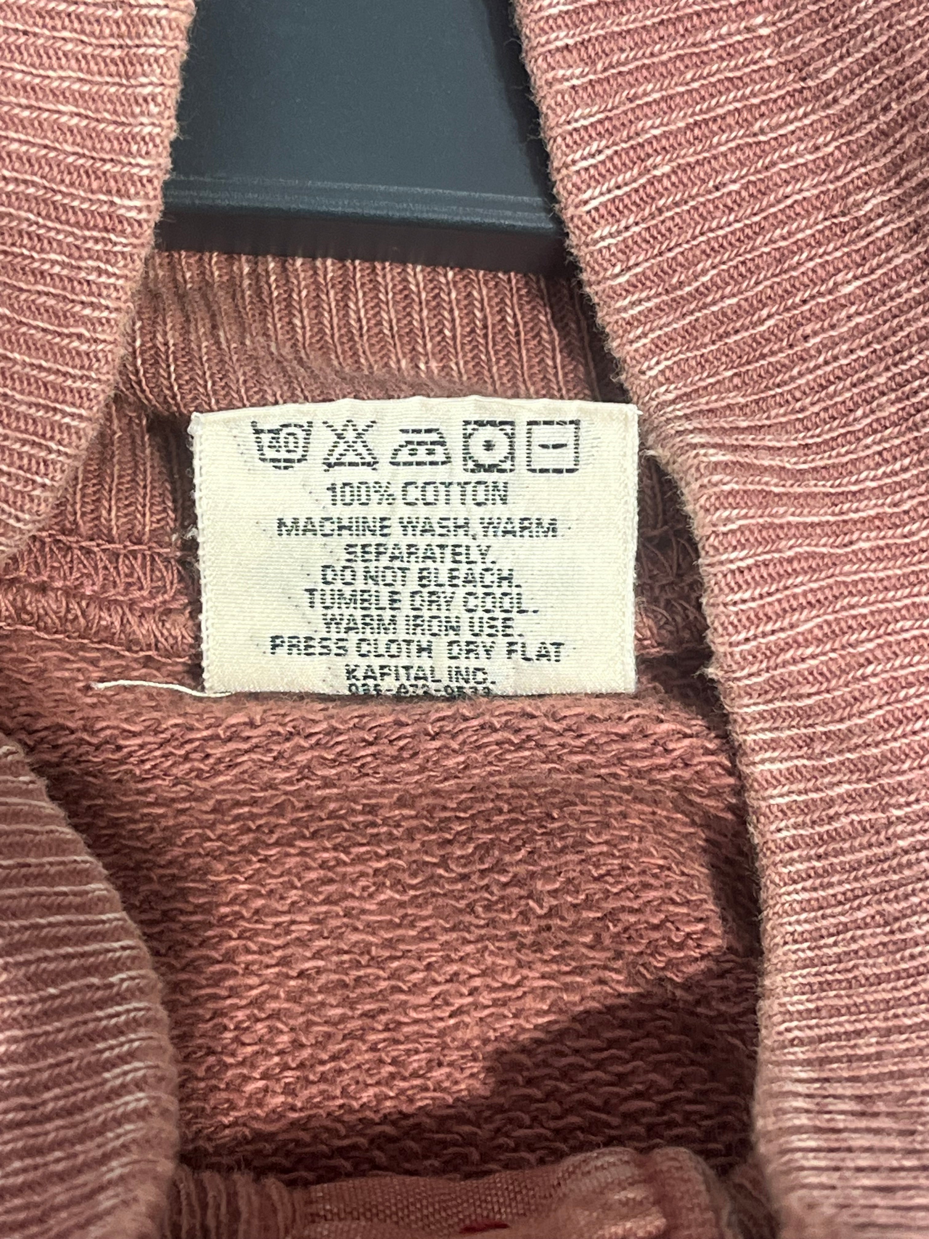 KAPITAL/Cardigan/1/Cotton/BRD/light bordeaux with shawl colr view 4