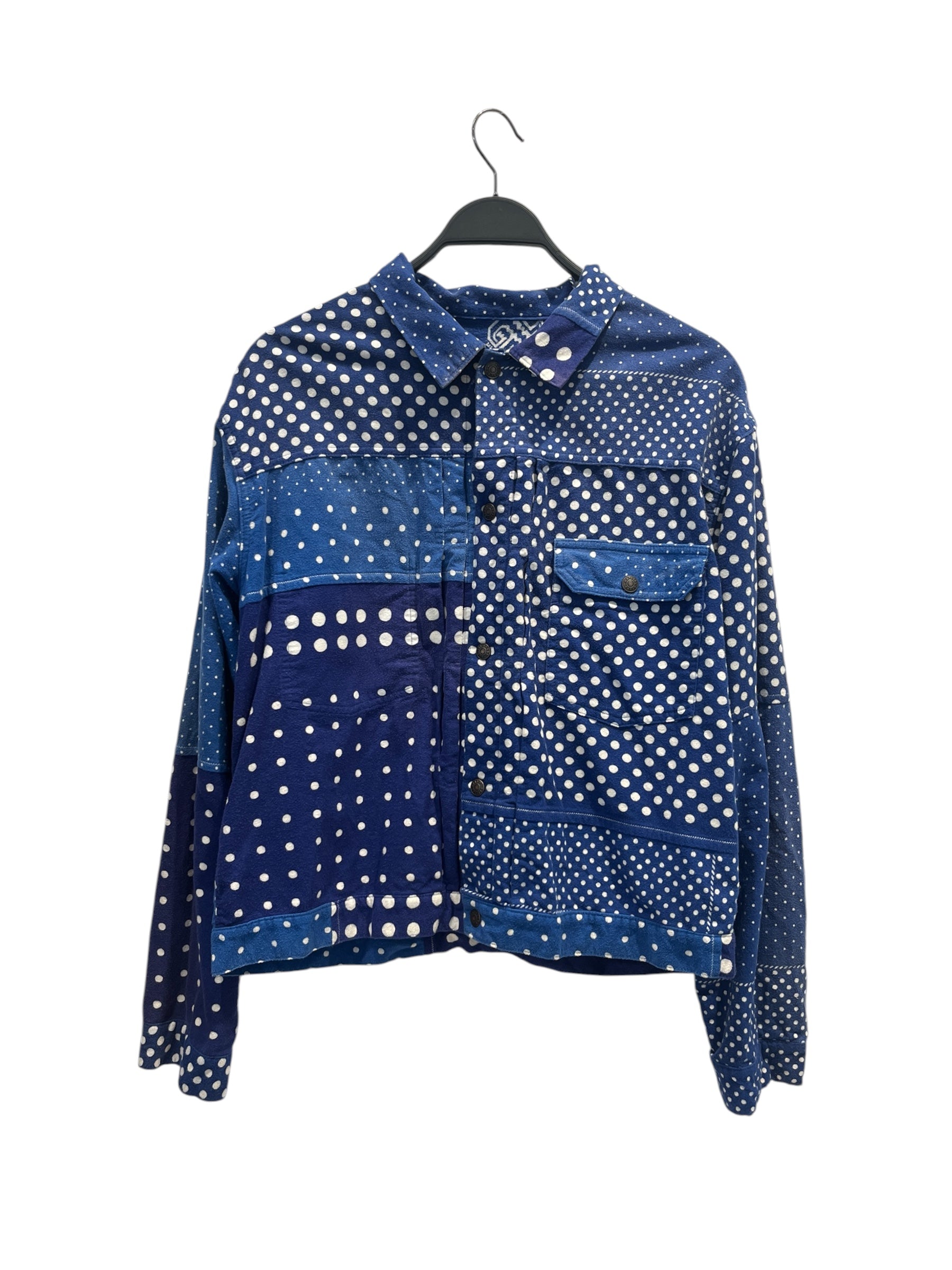 KAPITAL/LS Shirt/5/Cotton/BLU/All Over Print/REVERSIBLE BANDANA view 1