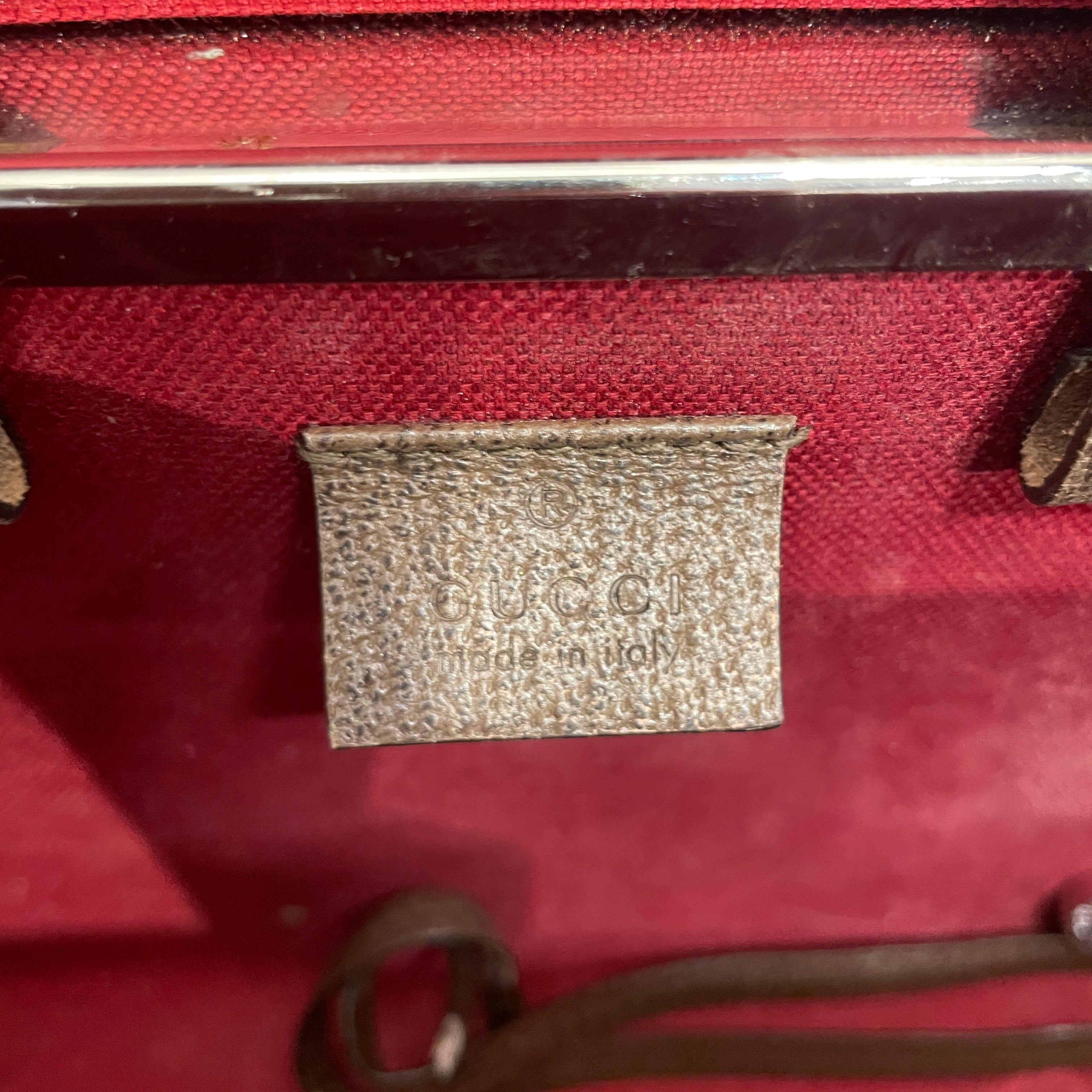 GUCCI/Hand Bag/Monogram/Leather/BRW/BAMBOO GUCCI GLOBE TROTTER view 6