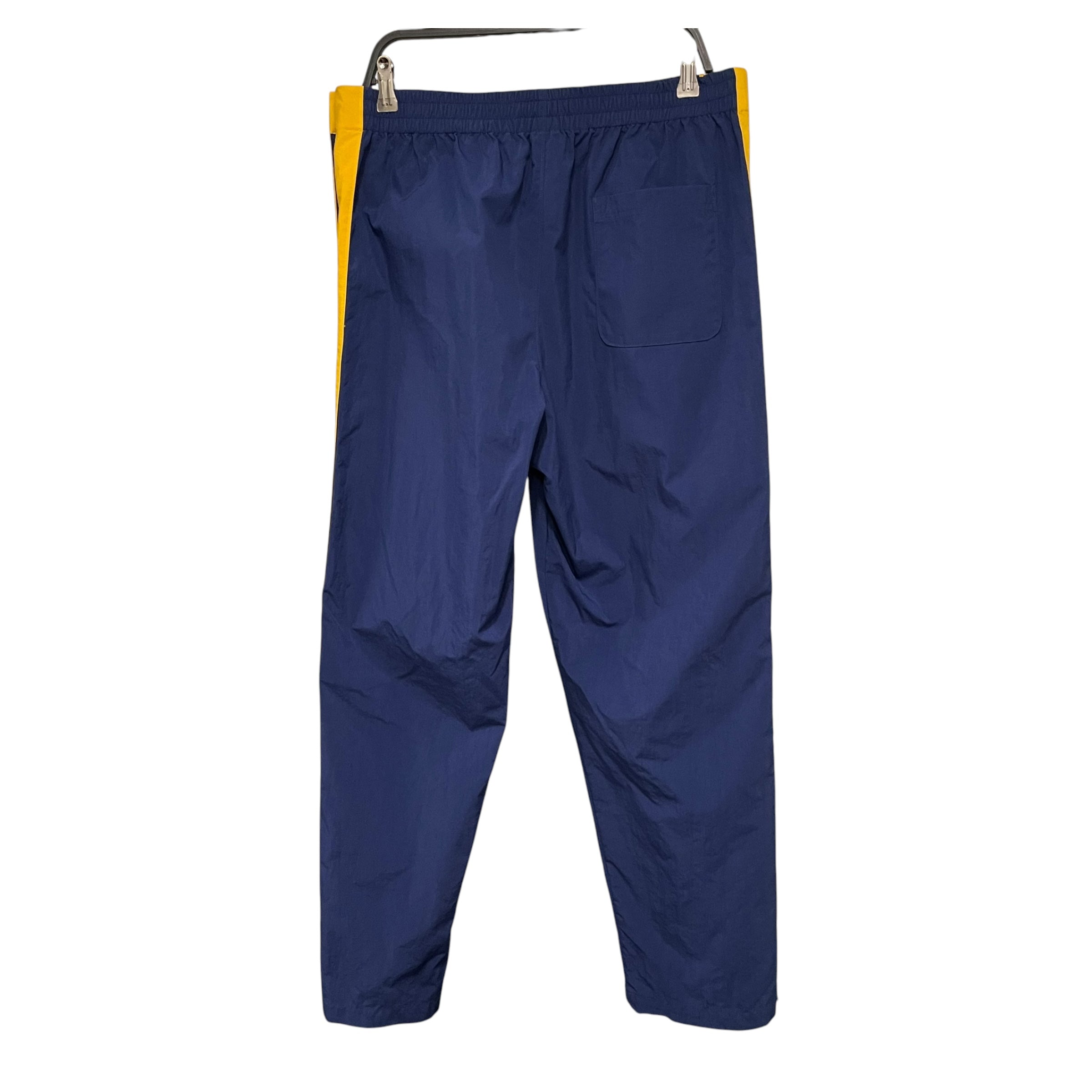 AIME LEON DORE/AIME LEON DORE/NEW BALANCE/Pants/XL/Nylon/NVY/yellow side stripe. detachable view 2